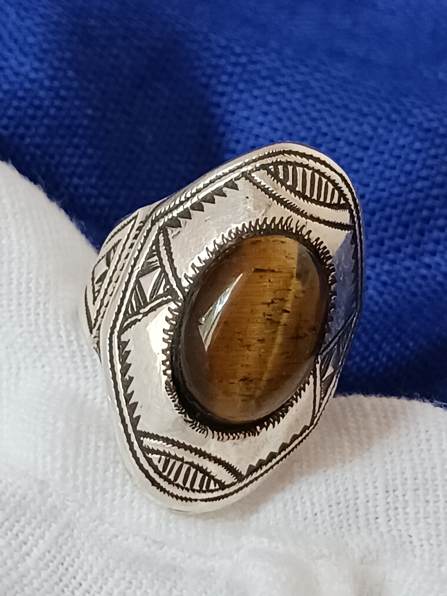 Bague touareg en argent massif