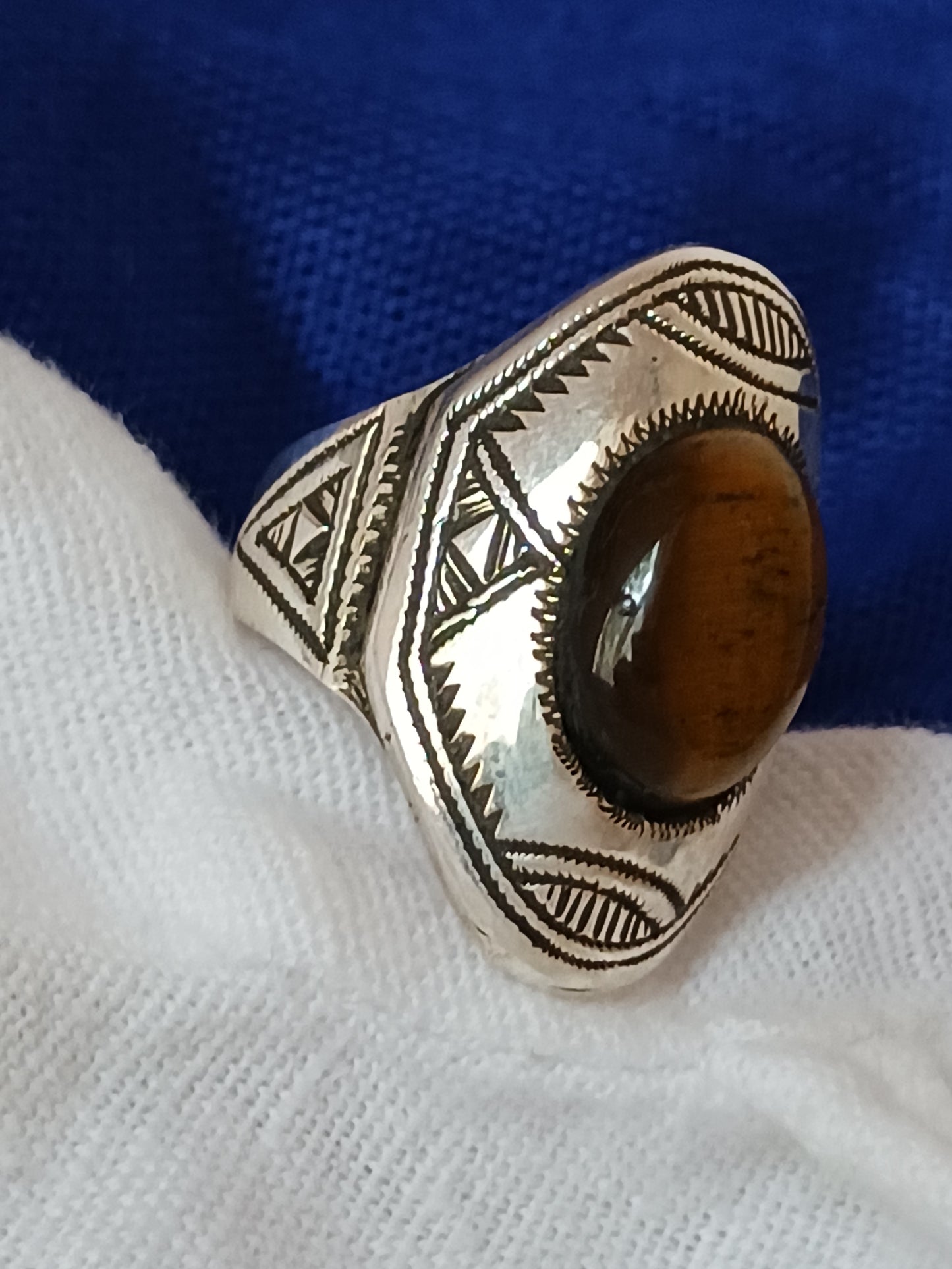 Bague touareg en argent massif