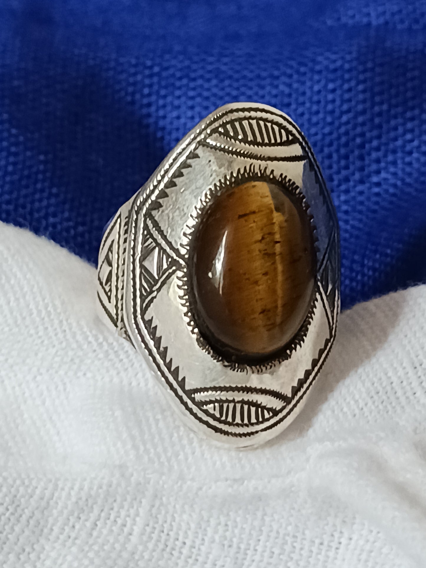 Bague touareg en argent massif
