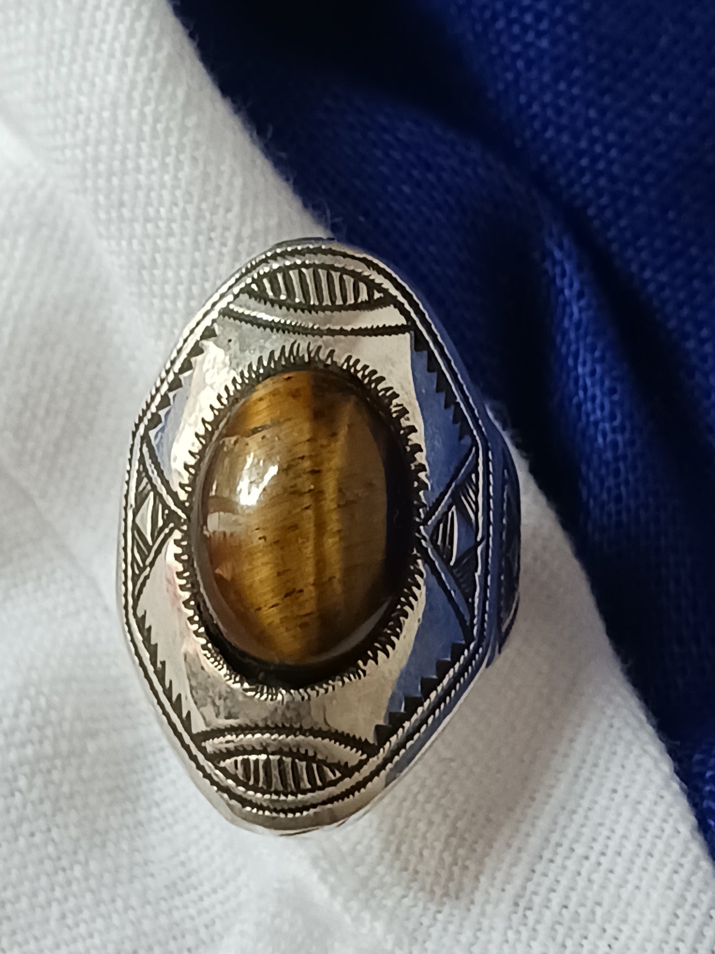 Bague touareg en argent massif