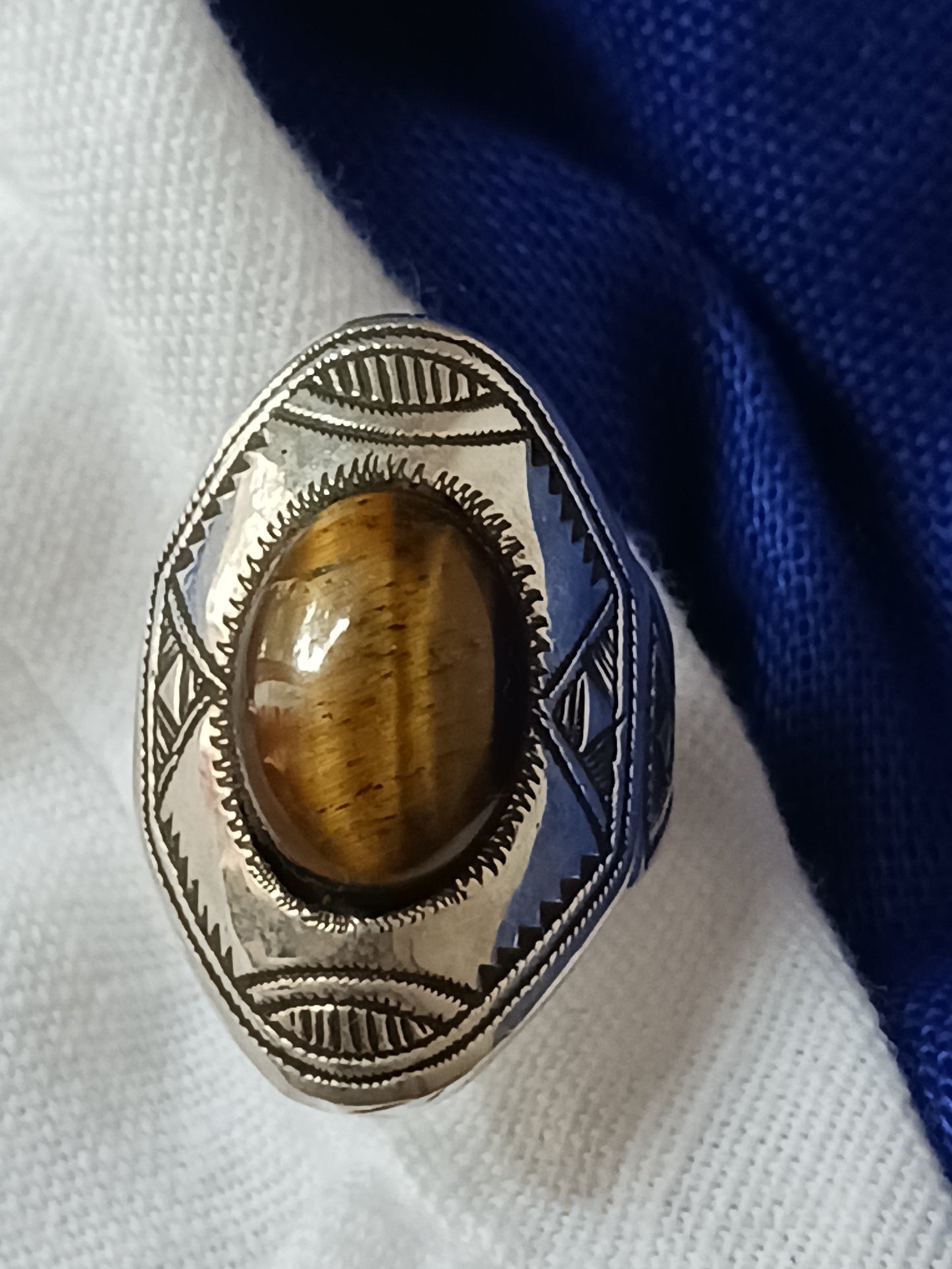 Bague touareg en argent massif