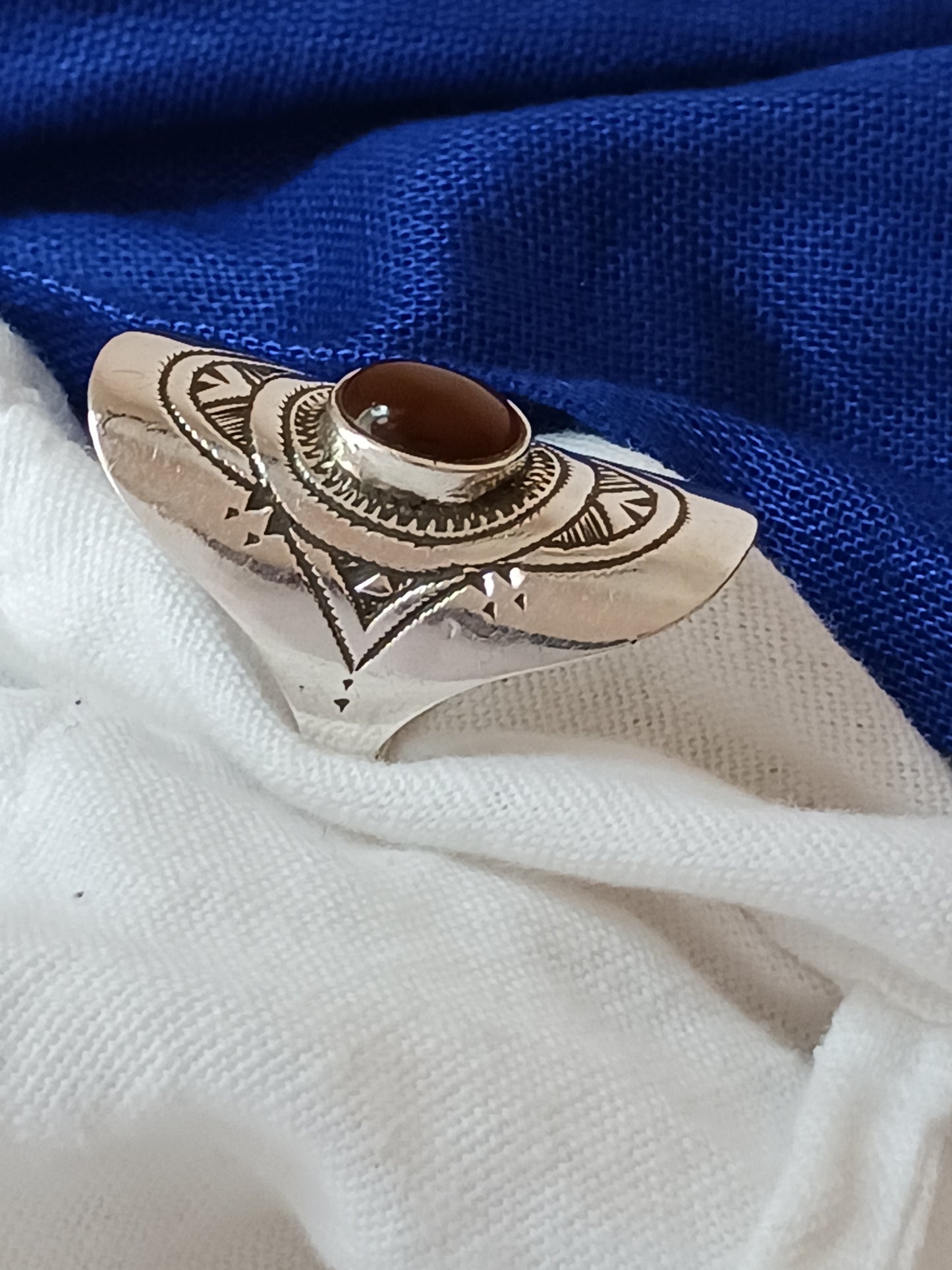 Bague touareg en argent massif