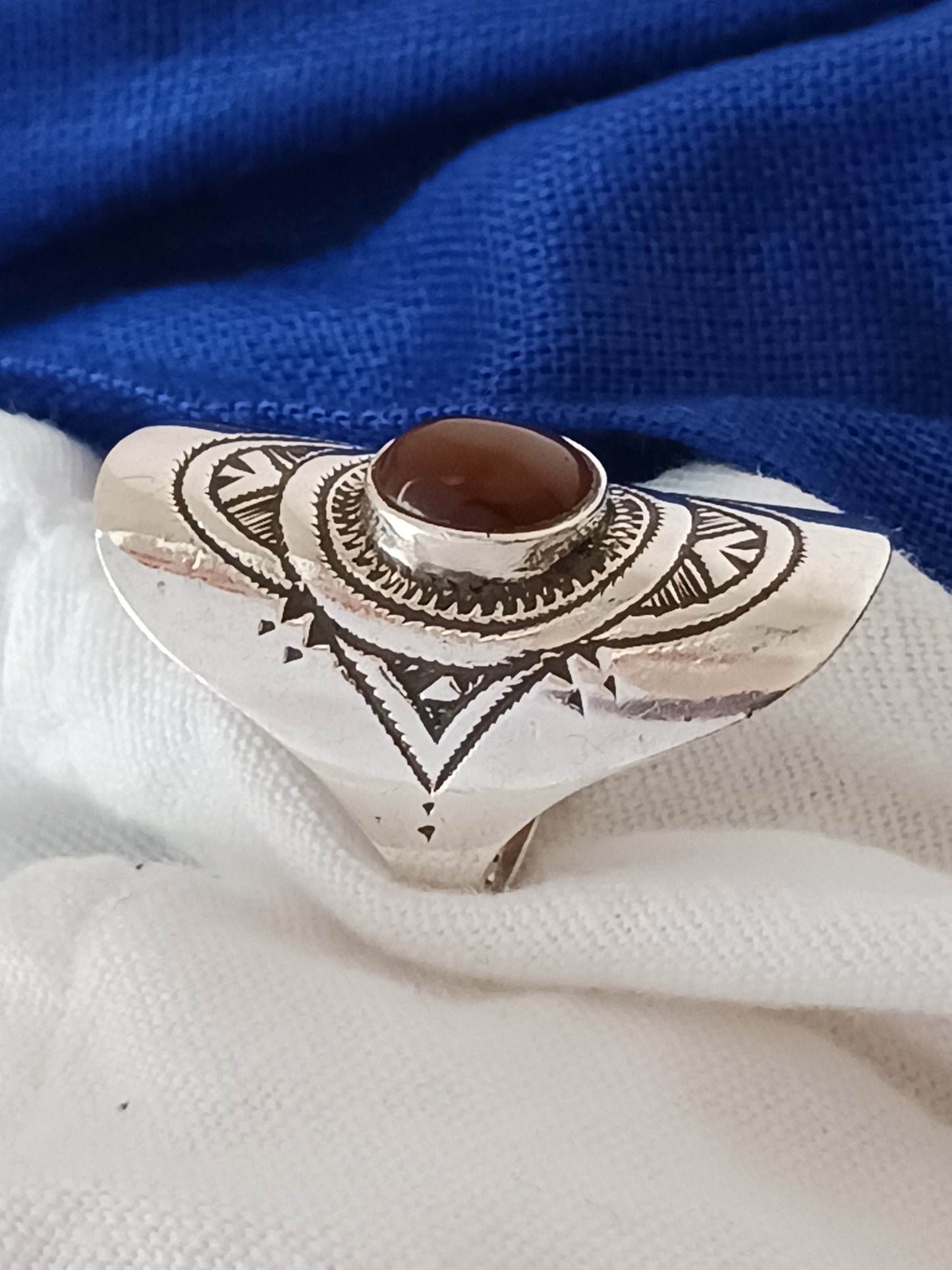 Bague touareg en argent massif