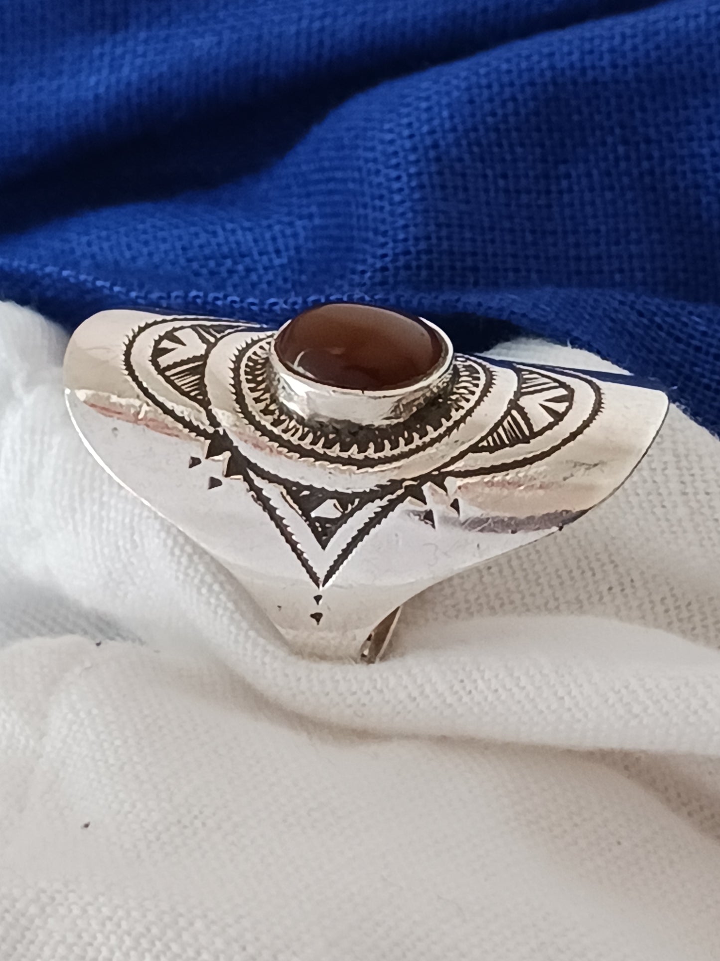 Bague touareg en argent massif