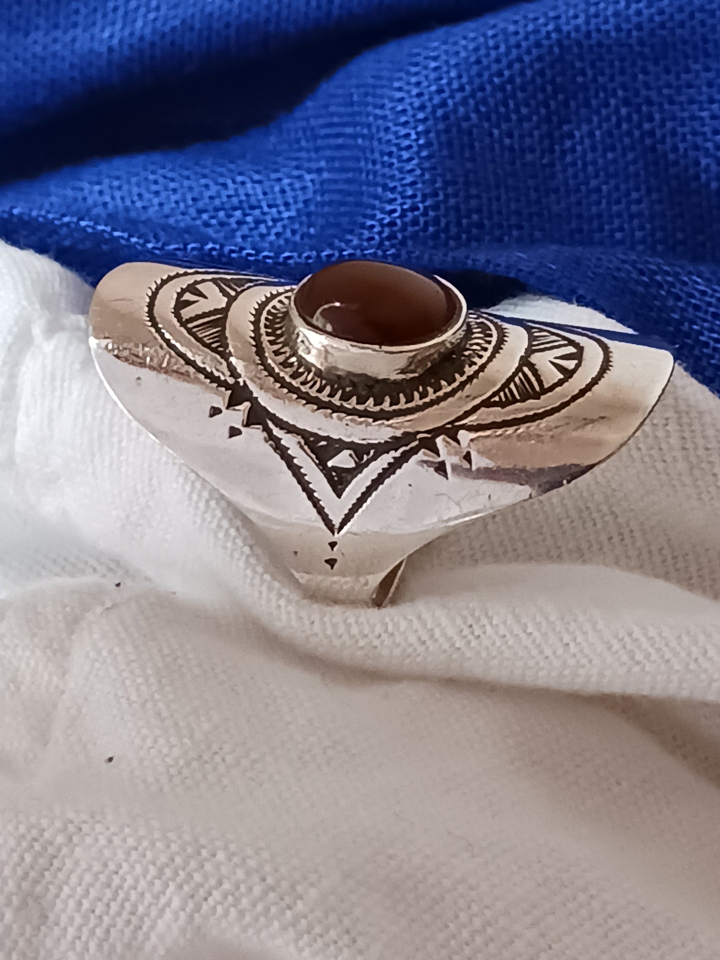 Bague touareg en argent massif