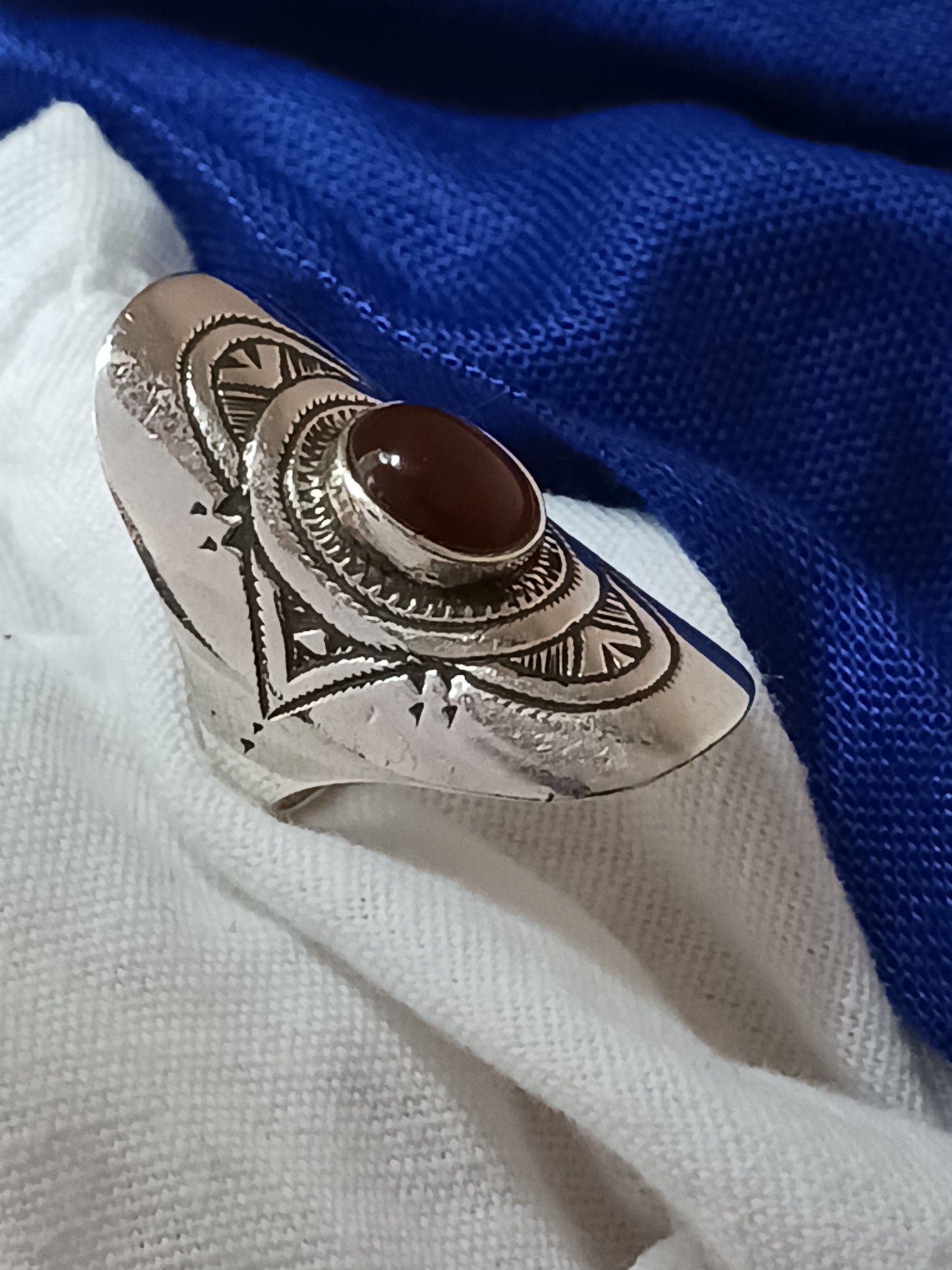 Bague touareg en argent massif