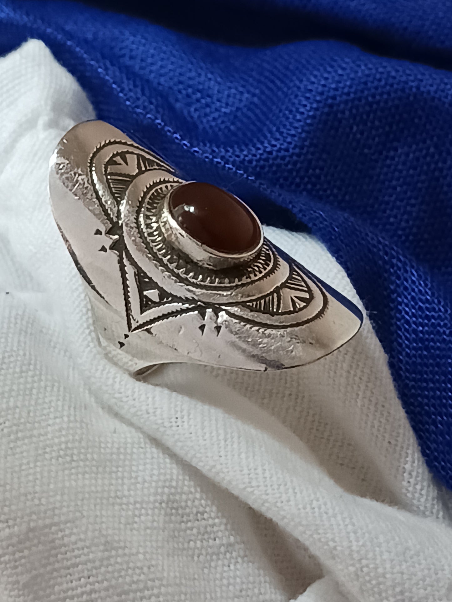 Bague touareg en argent massif
