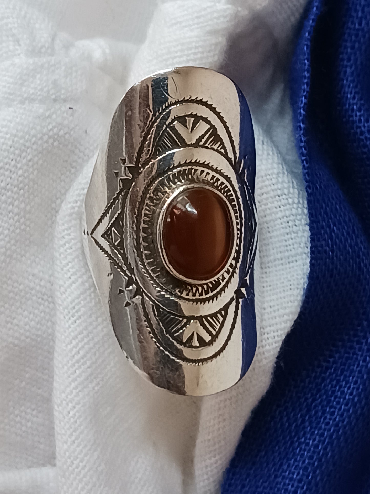 Bague touareg en argent massif