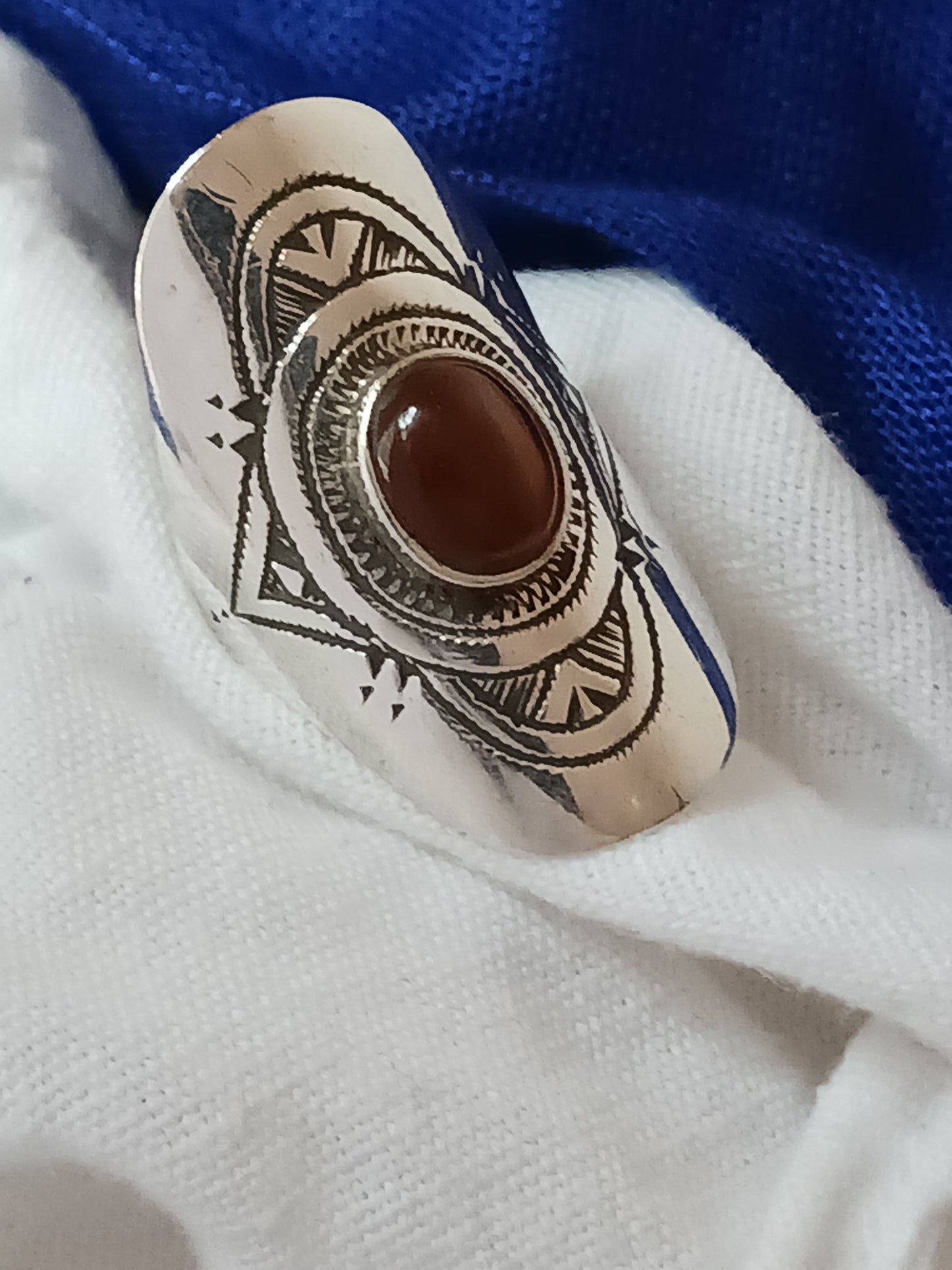 Bague touareg en argent massif