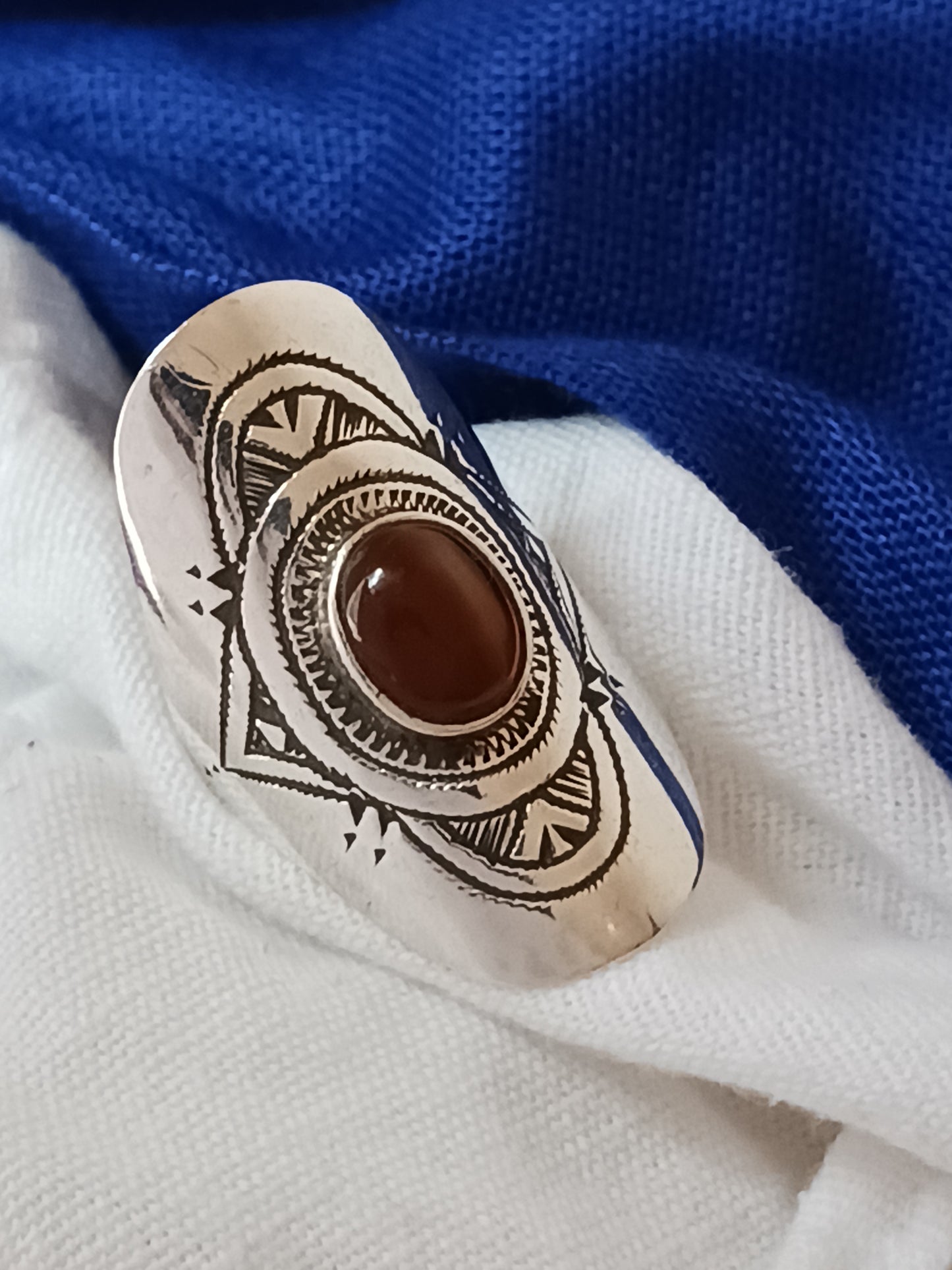 Bague touareg en argent massif