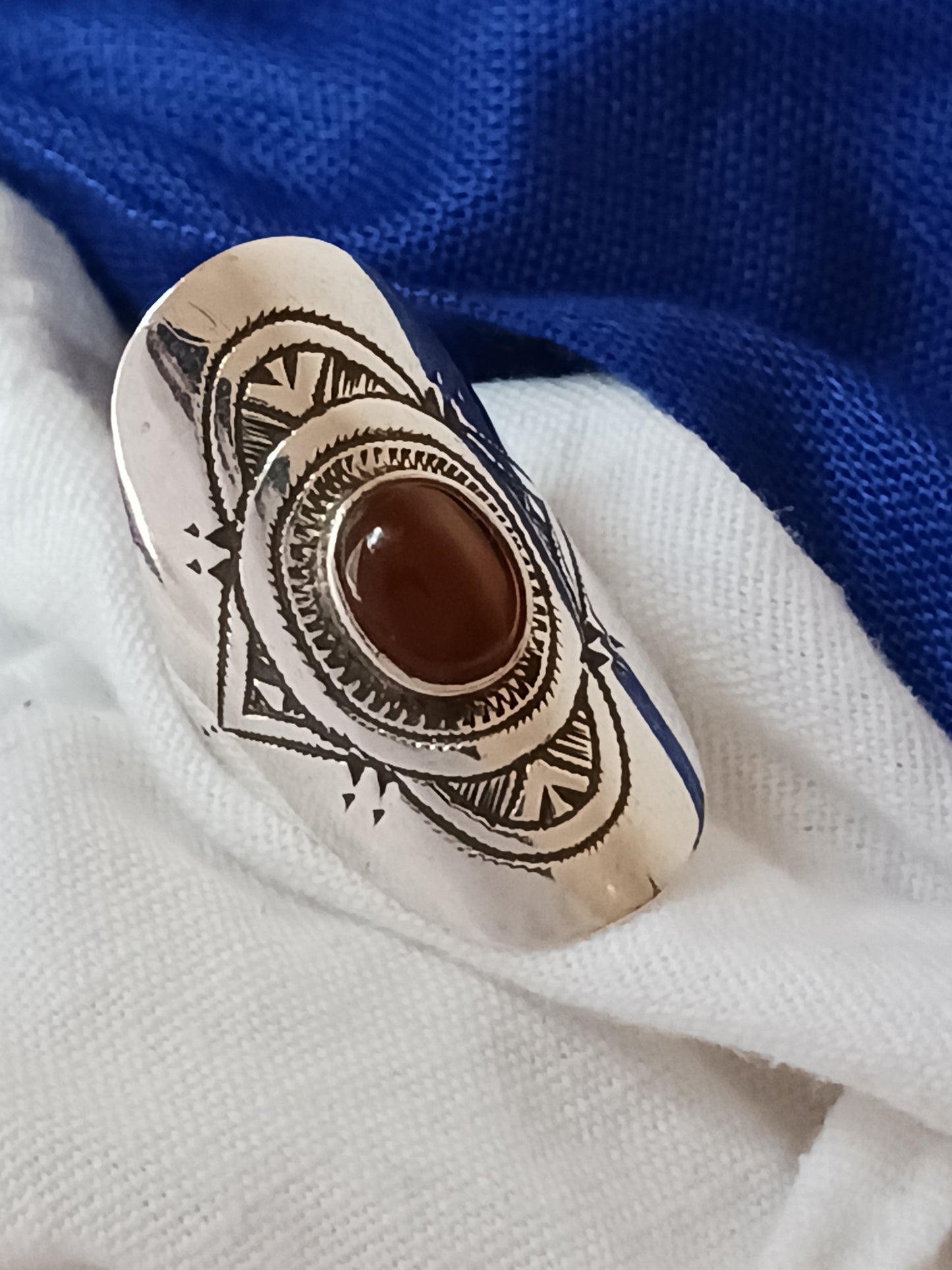 Bague touareg en argent massif