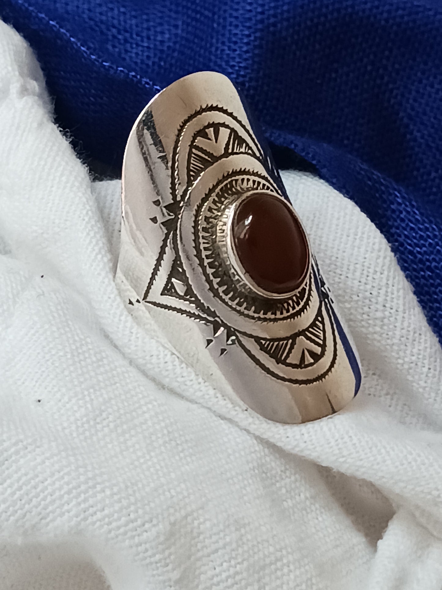 Bague touareg en argent massif