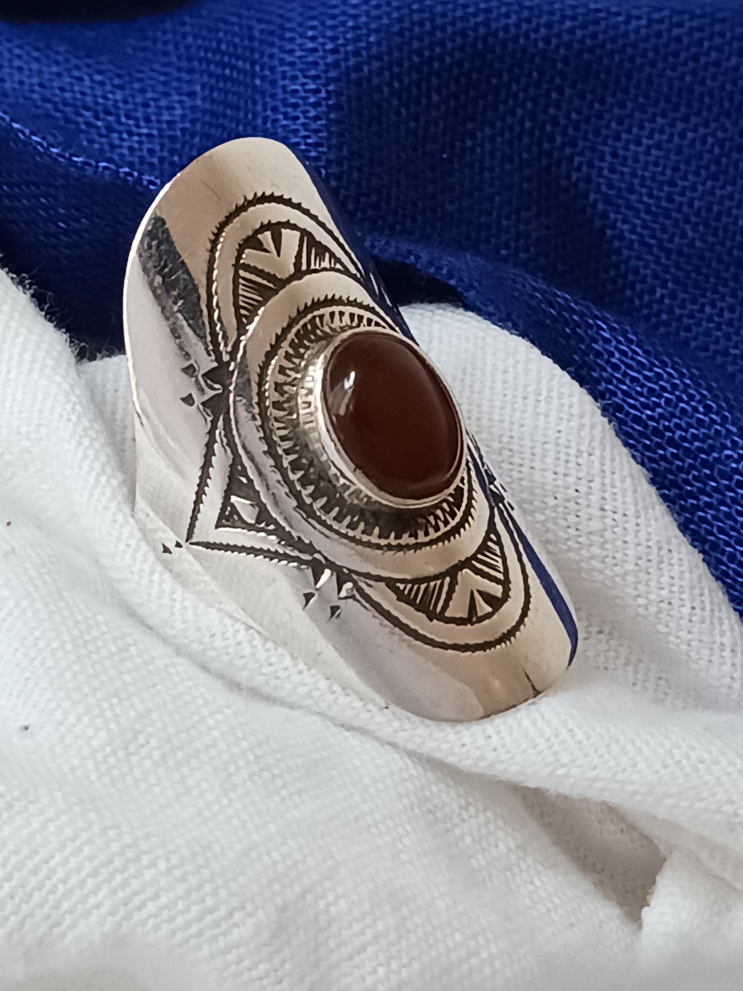 Bague touareg en argent massif