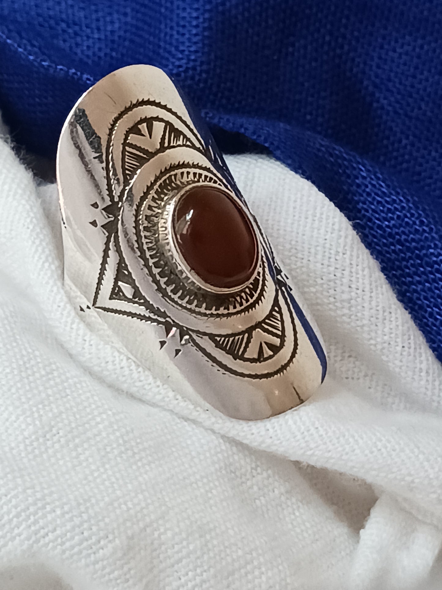 Bague touareg en argent massif
