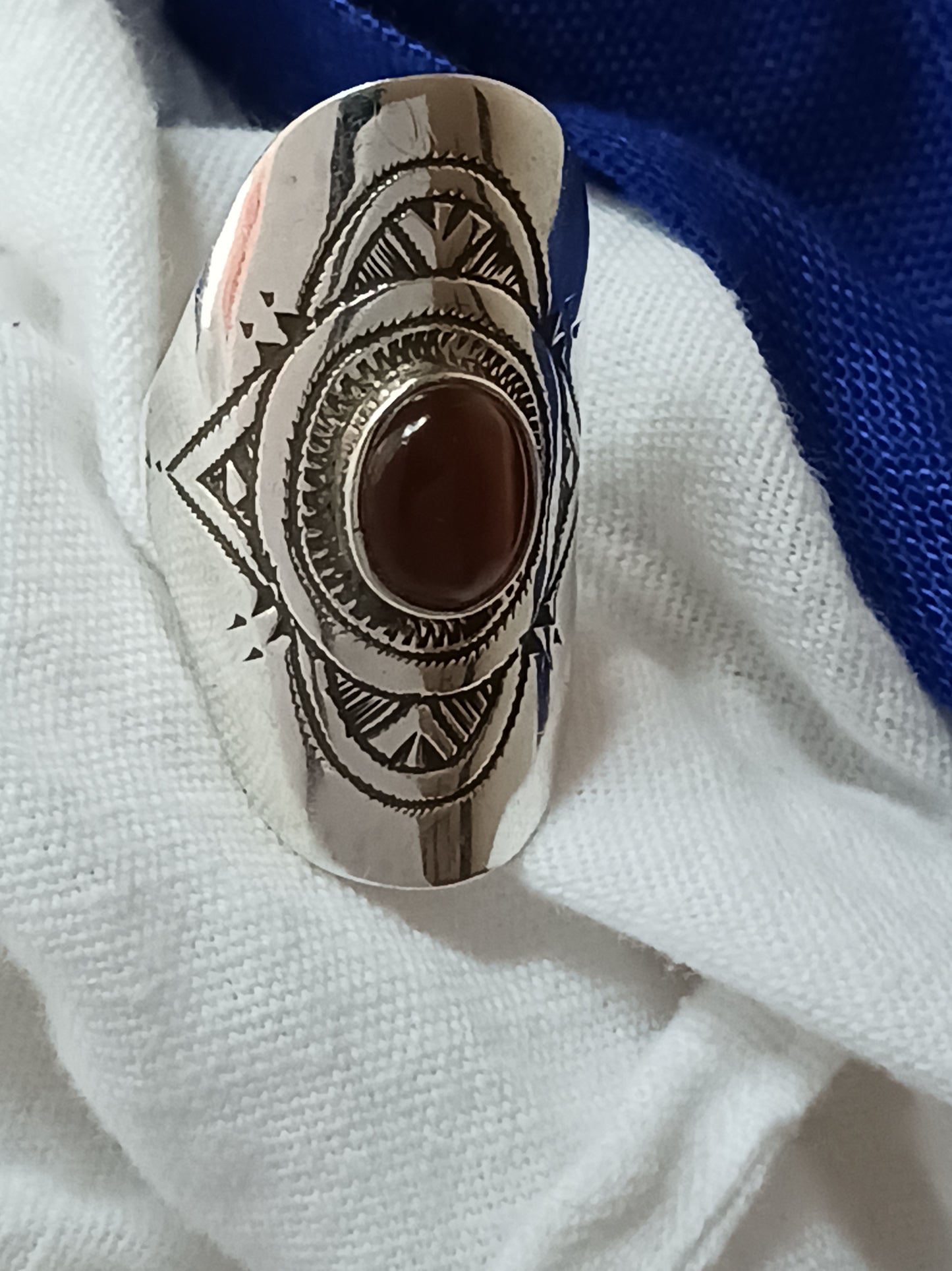 Bague touareg en argent massif