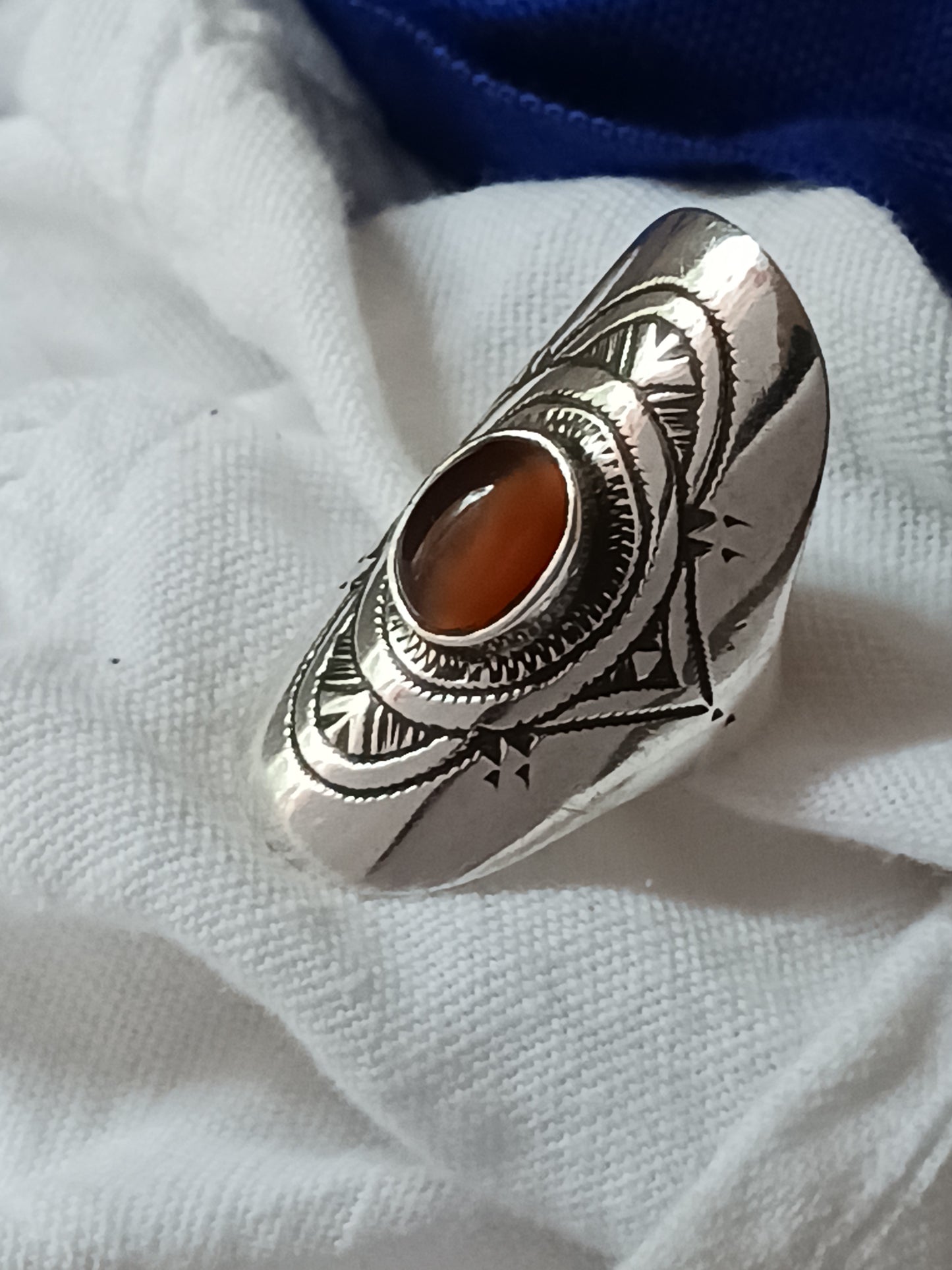 Bague touareg en argent massif