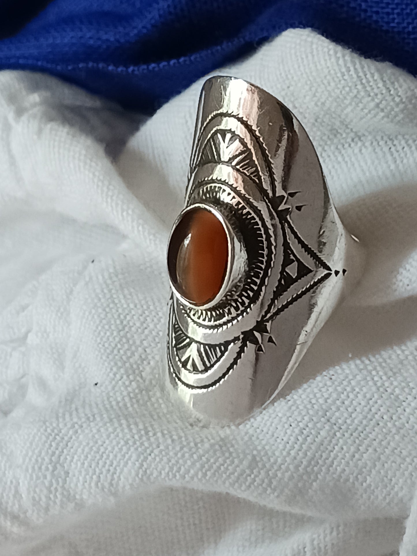 Bague touareg en argent massif