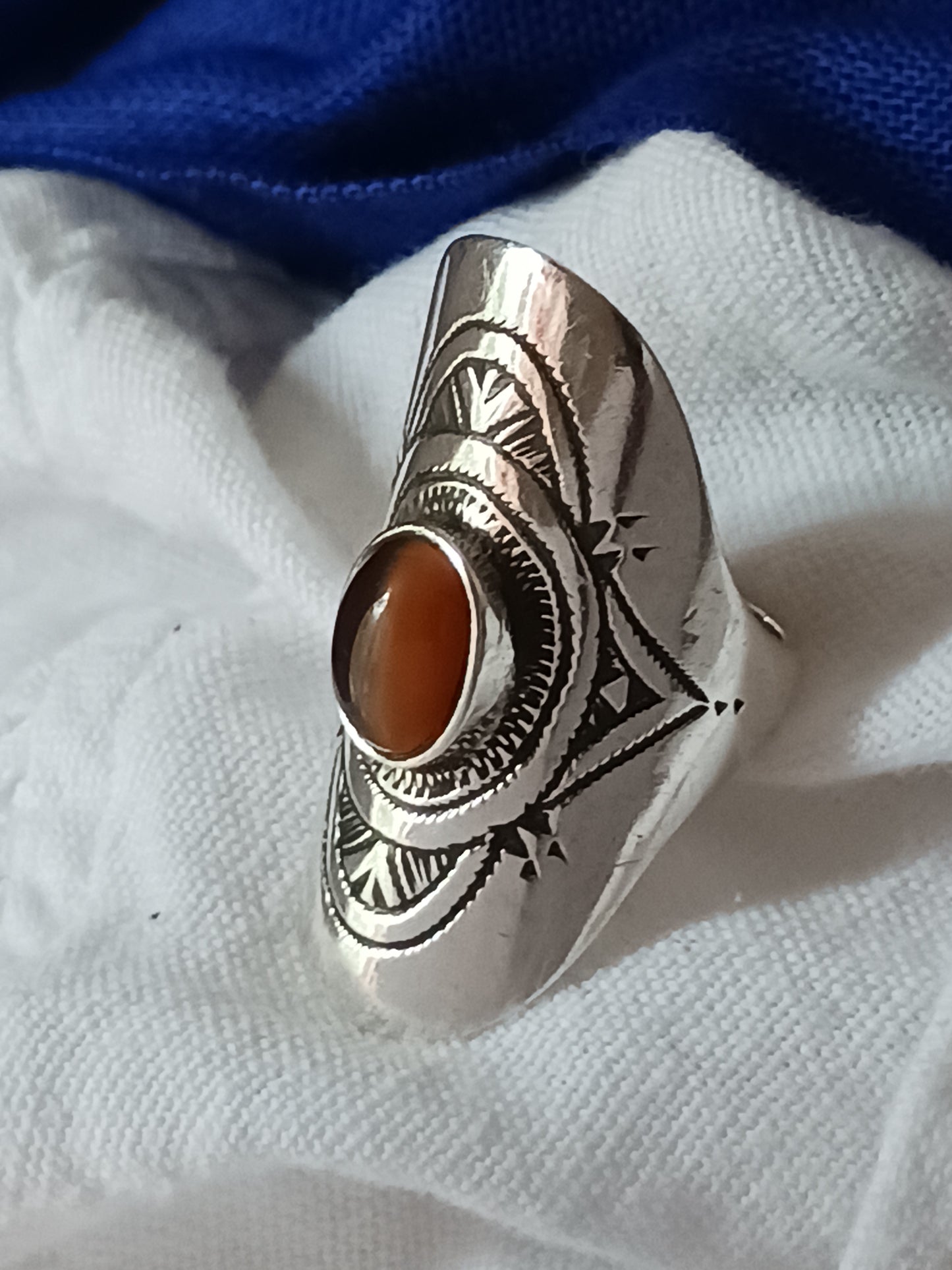 Bague touareg en argent massif