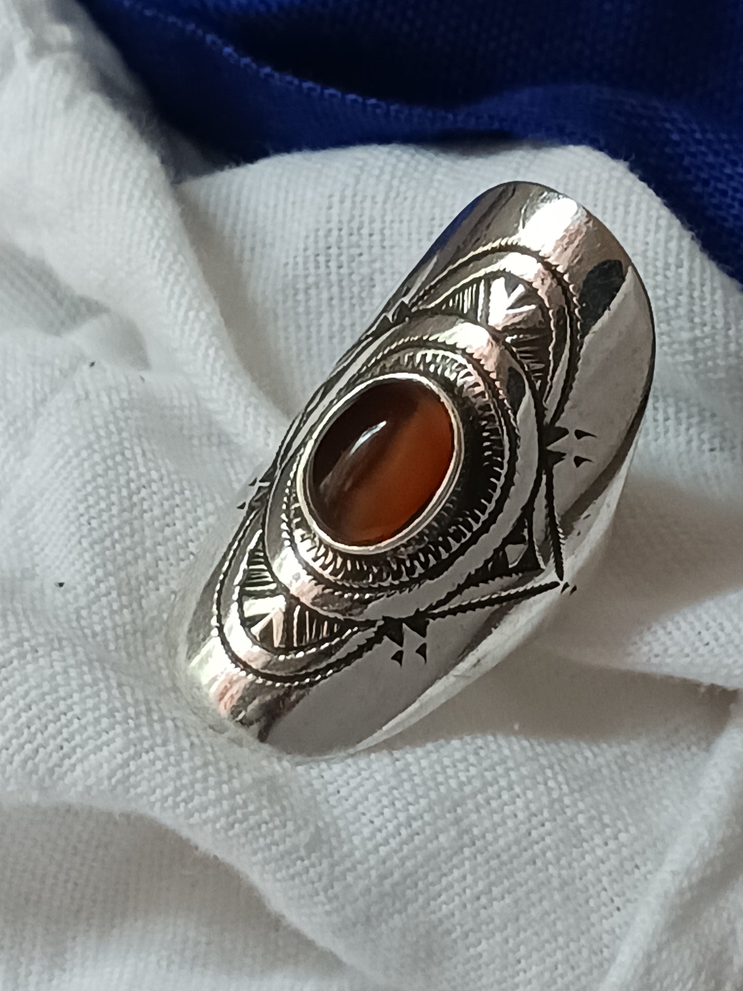 Bague touareg en argent massif