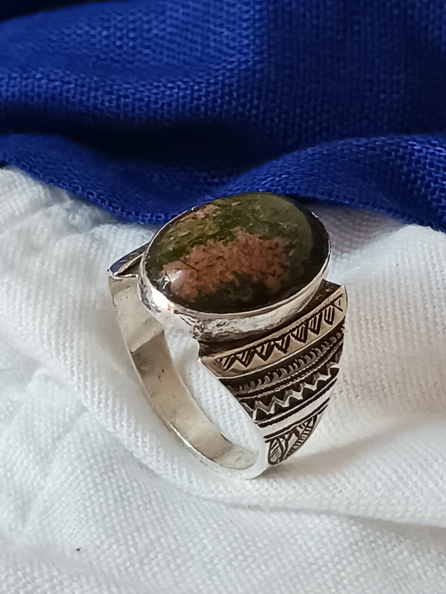 Bague touareg en argent massif