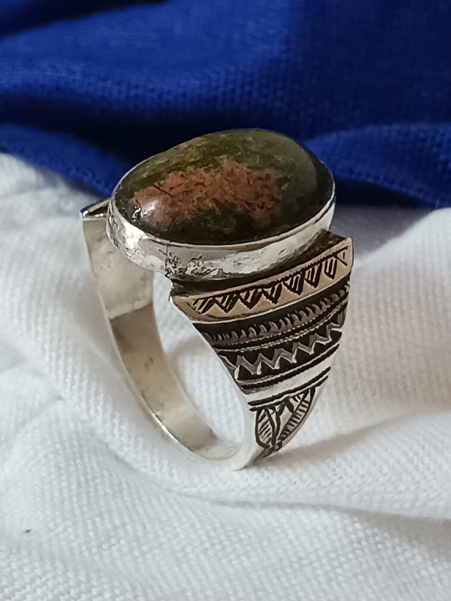Bague touareg en argent massif