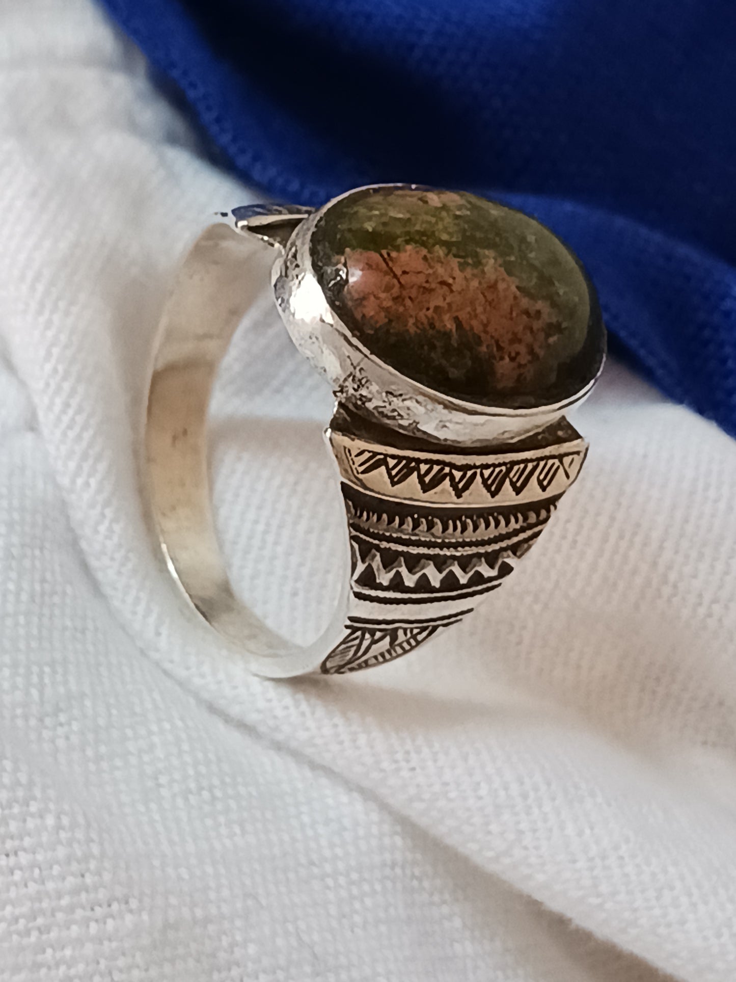 Bague touareg en argent massif