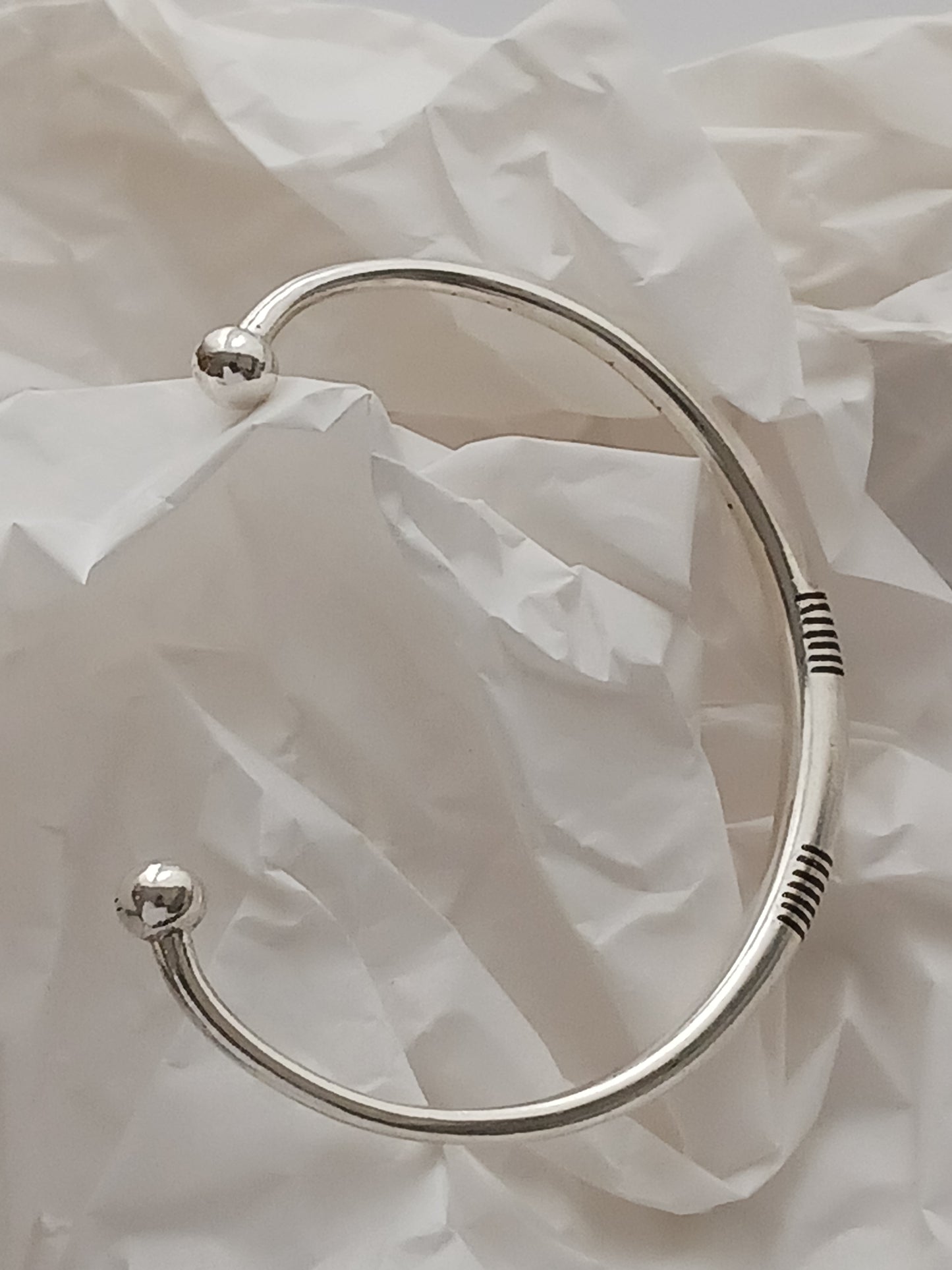 Bracelet en argent massif
