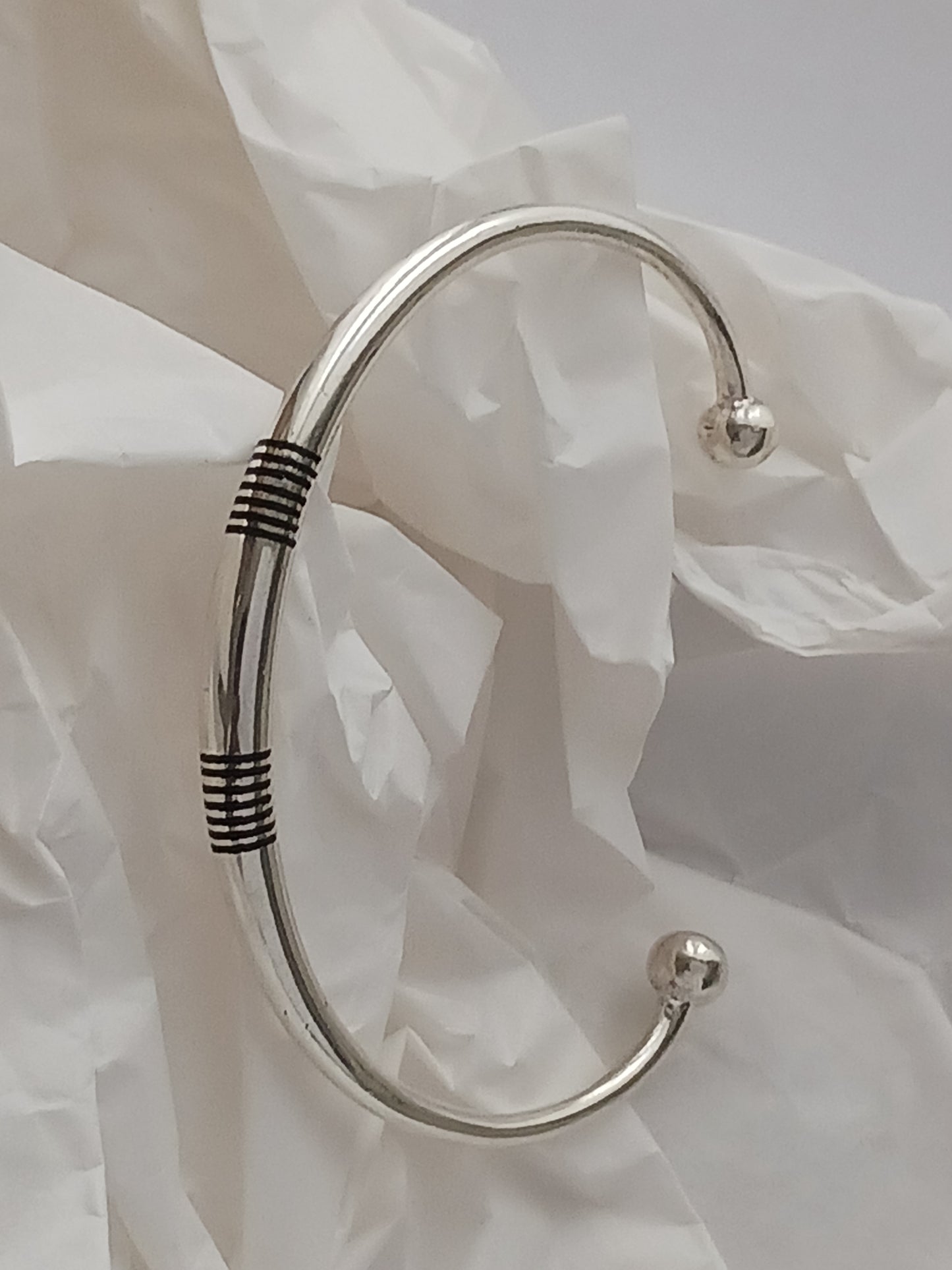 Bracelet en argent massif