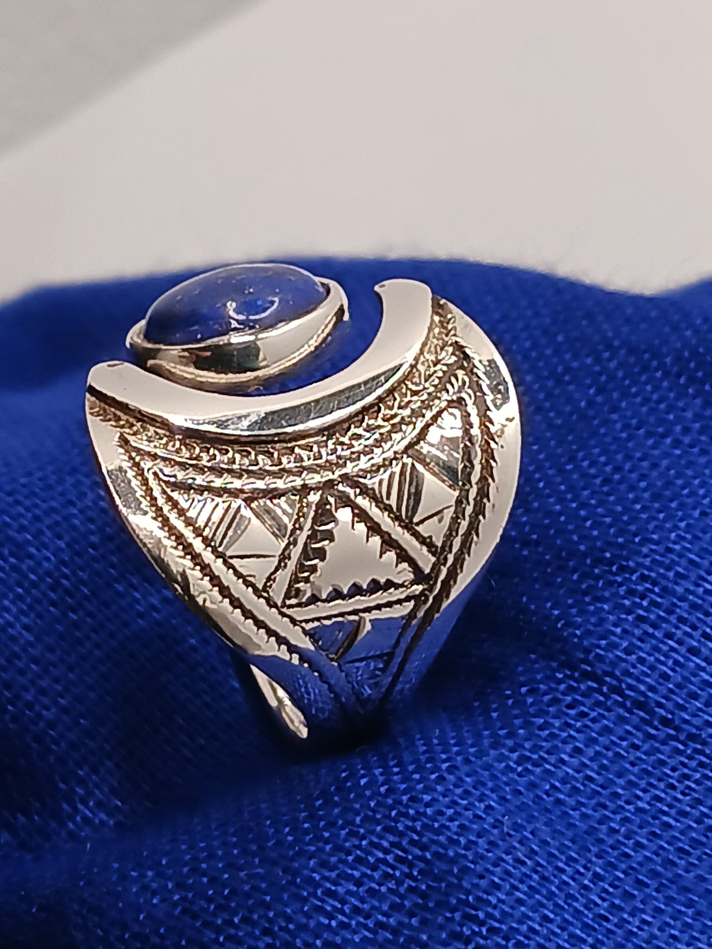 Bague touareg en argent massif