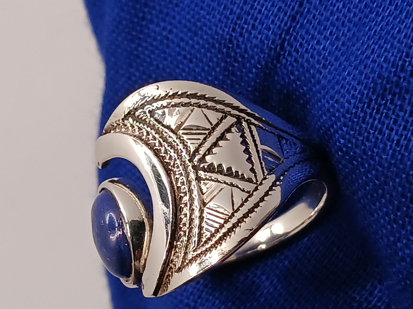 Bague touareg en argent massif