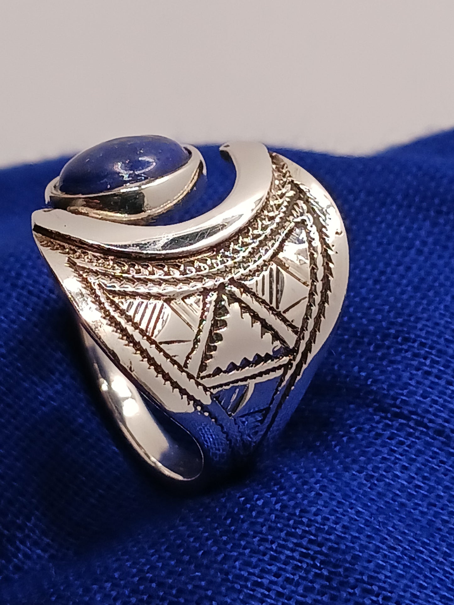 Bague touareg en argent massif