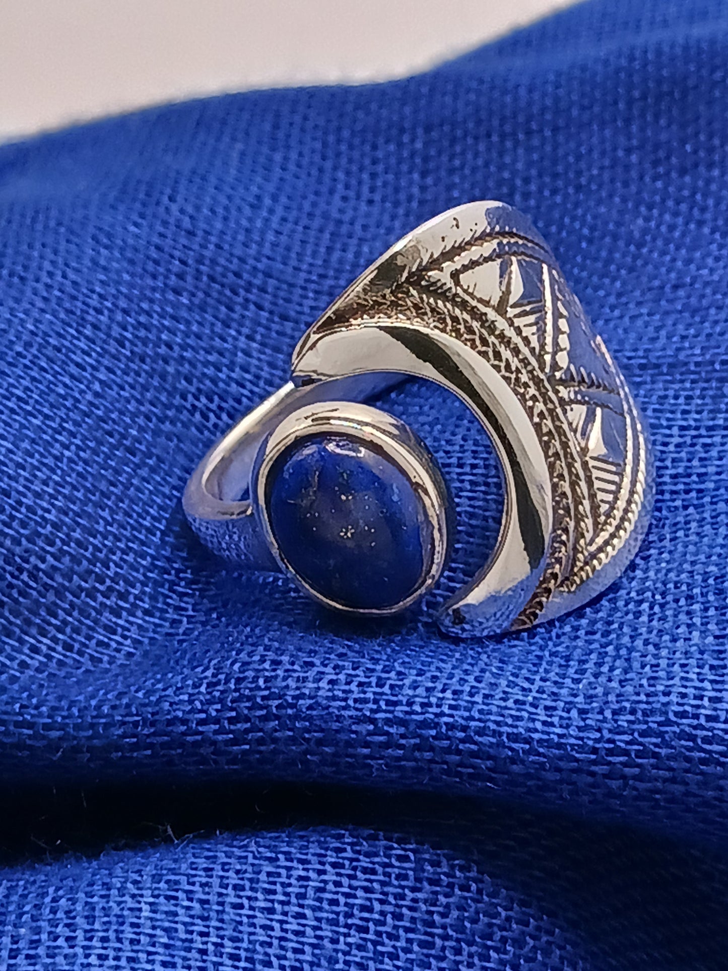 Bague touareg en argent massif