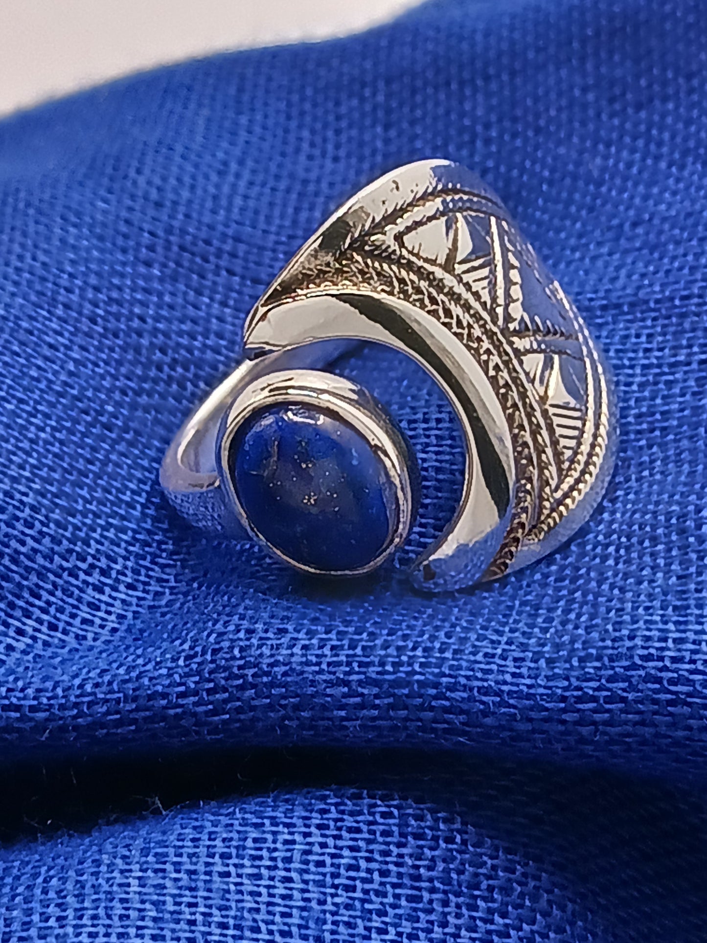 Bague touareg en argent massif
