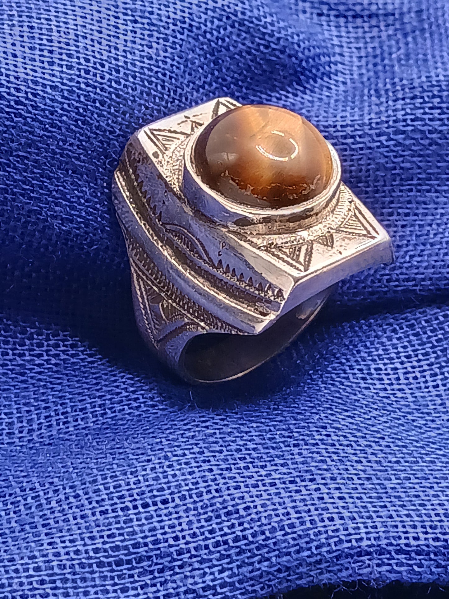 Bague touareg en argent massif
