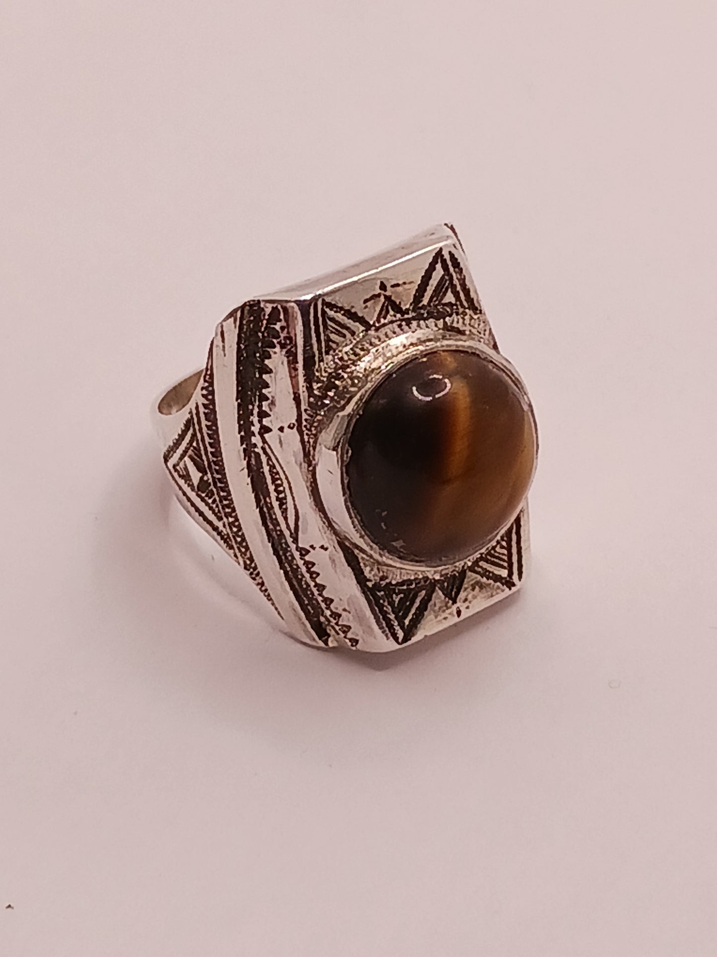 Bague touareg en argent massif