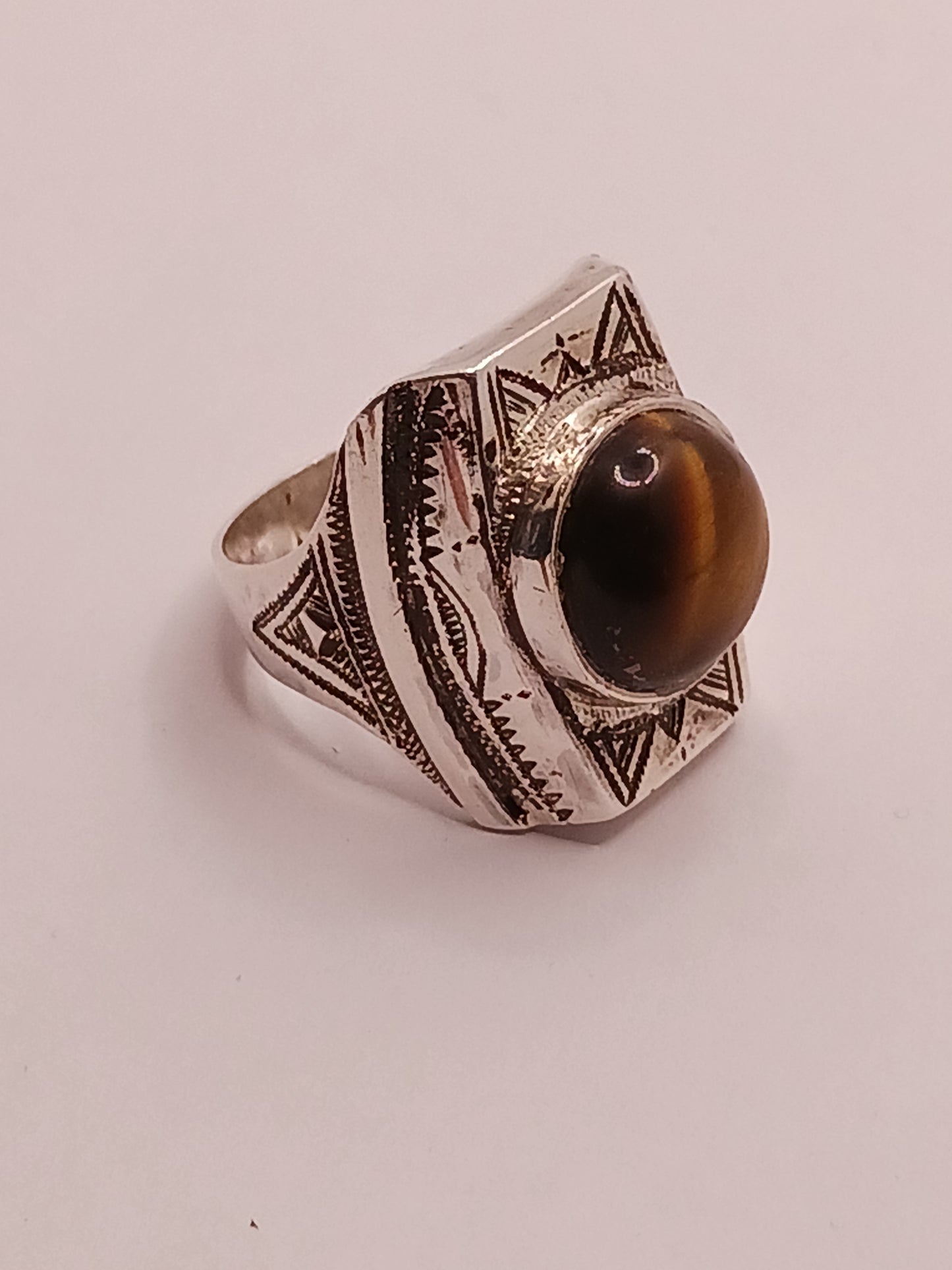 Bague touareg en argent massif