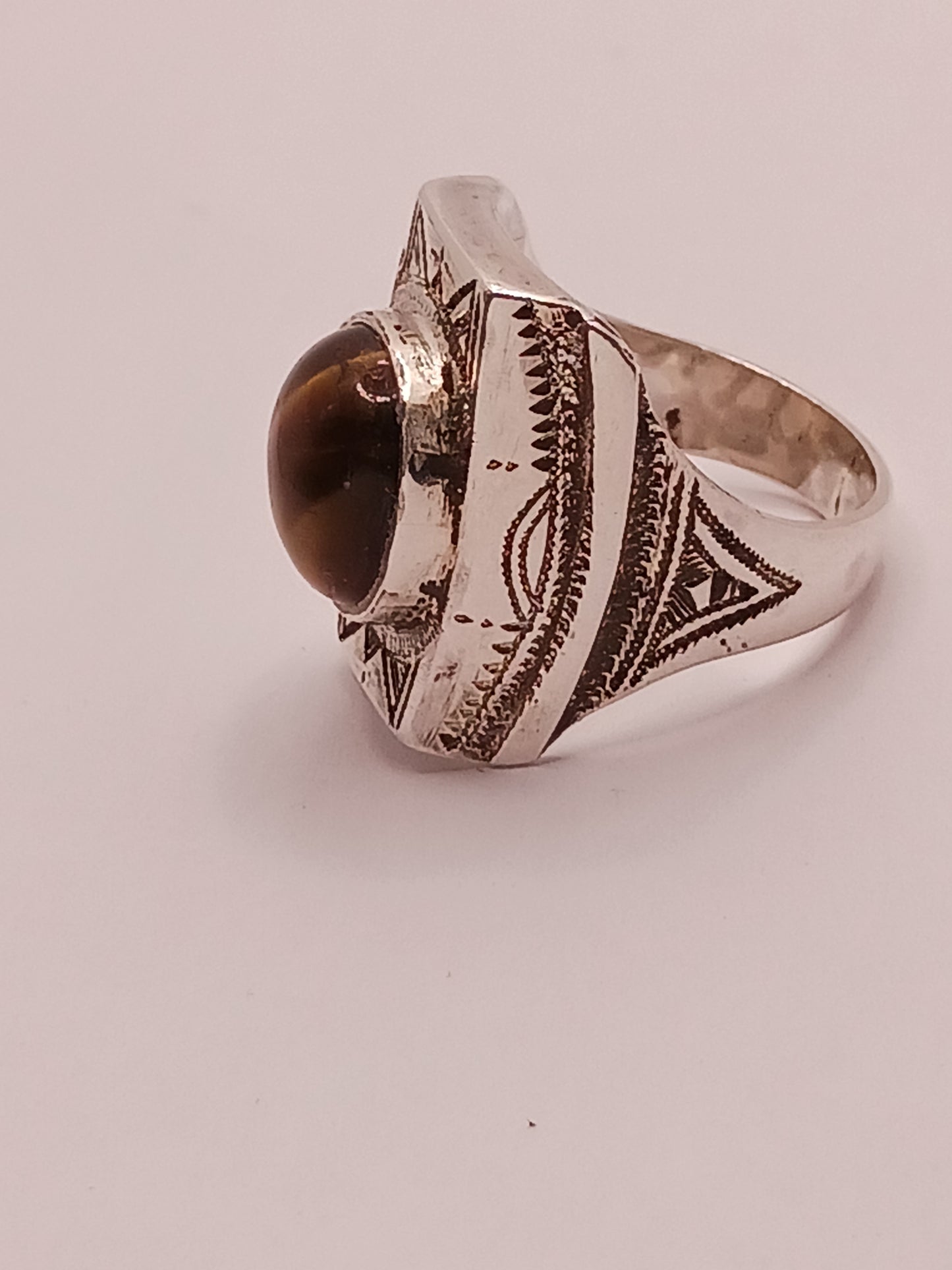Bague touareg en argent massif