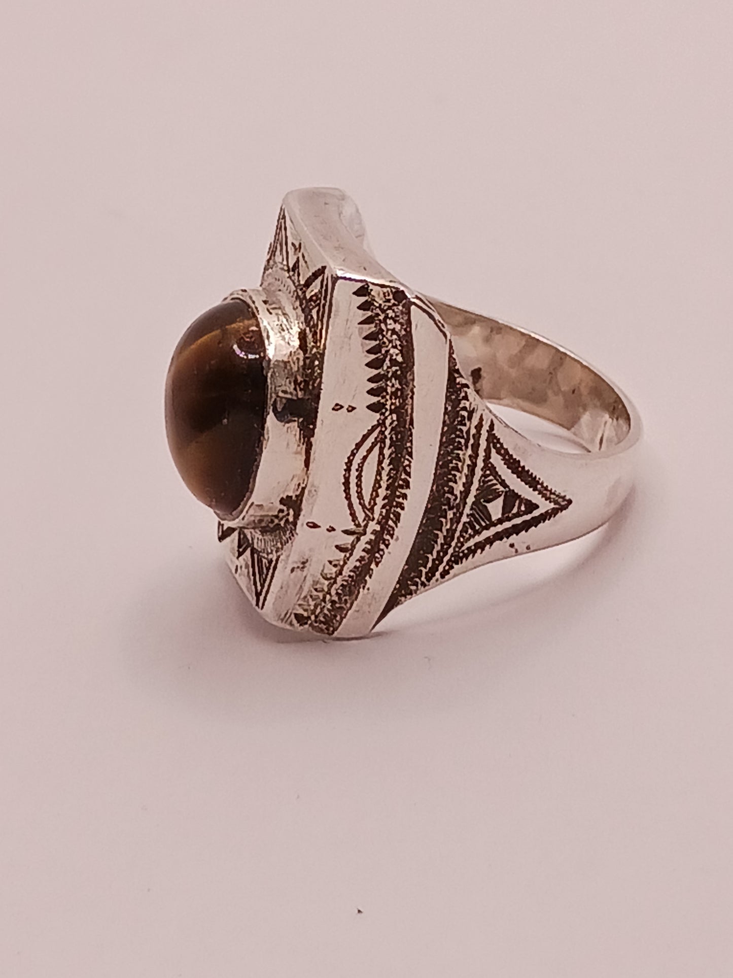 Bague touareg en argent massif