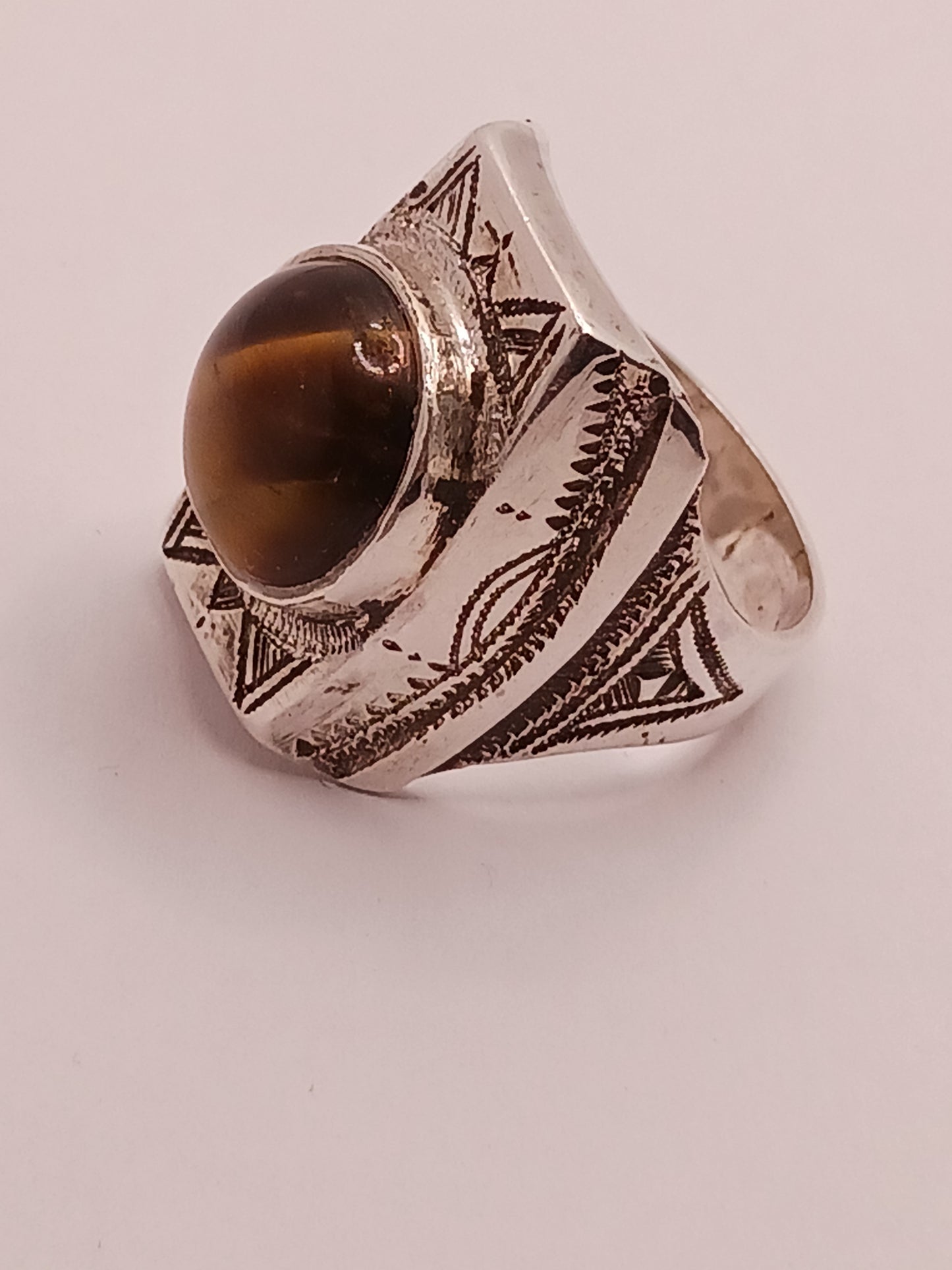Bague touareg en argent massif