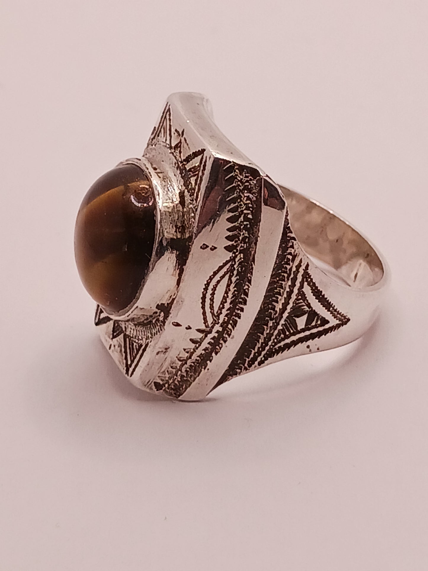 Bague touareg en argent massif