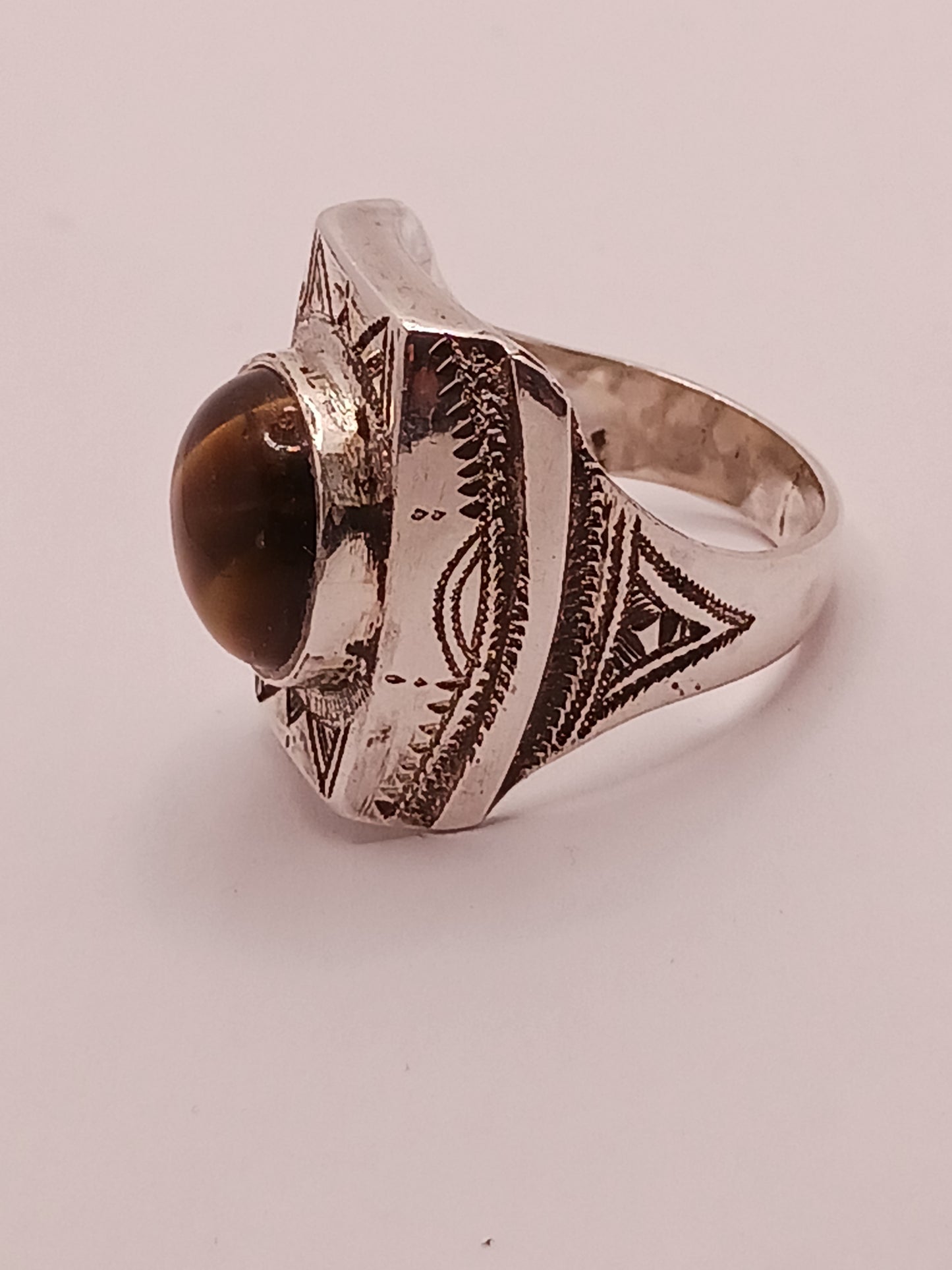 Bague touareg en argent massif