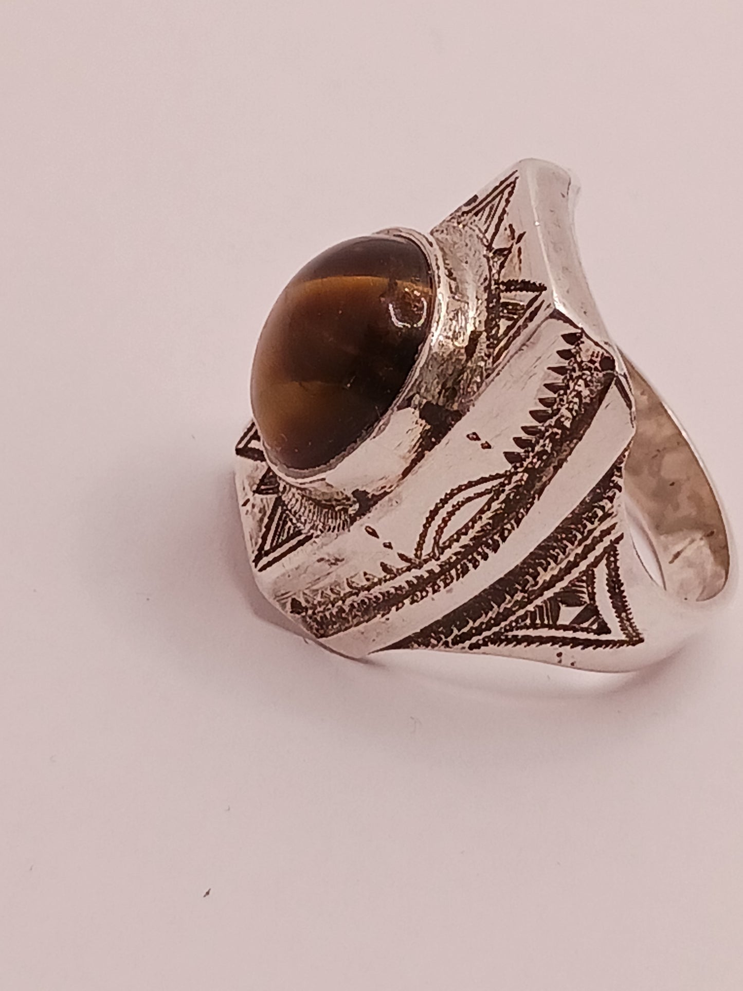 Bague touareg en argent massif