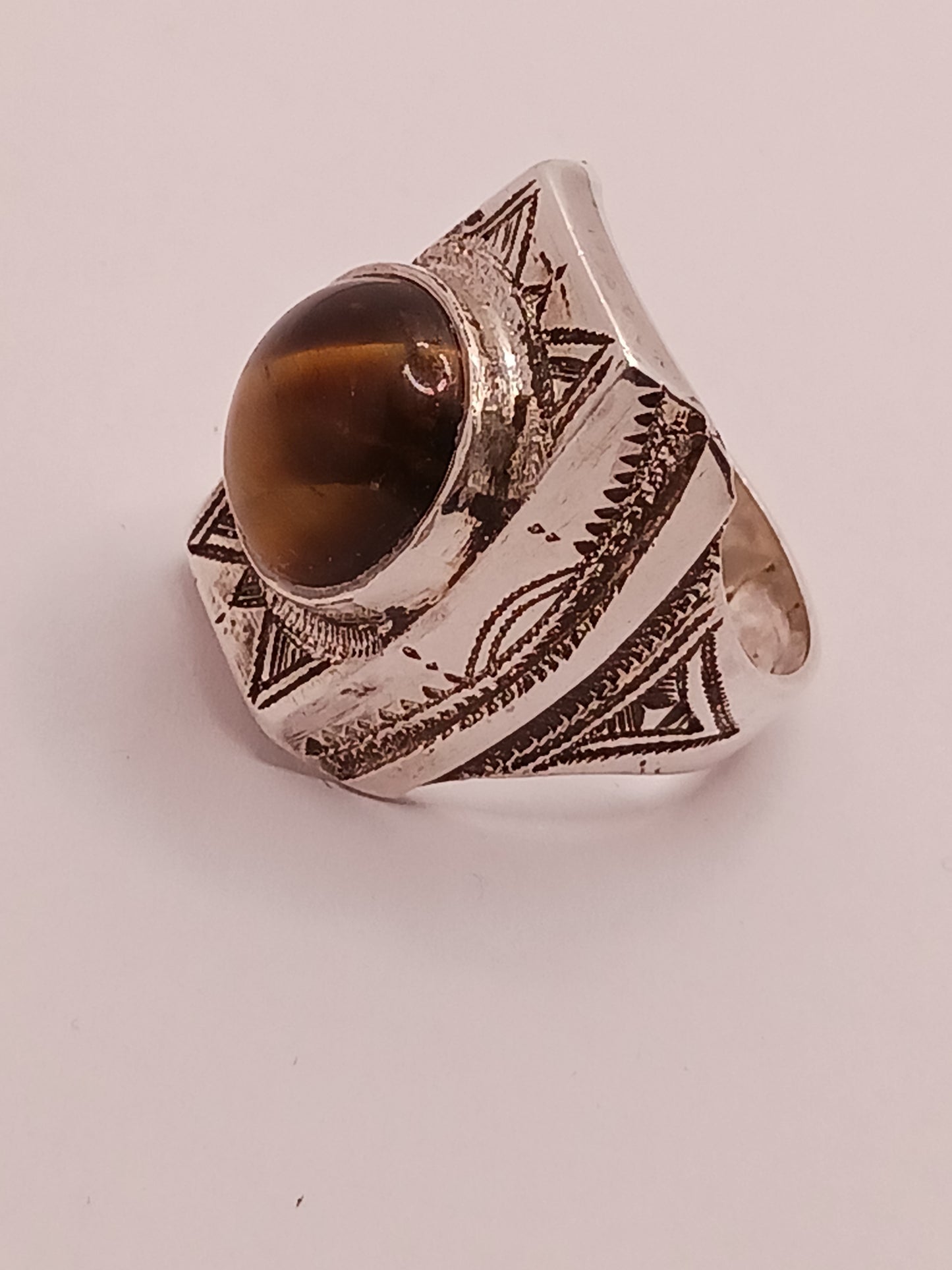 Bague touareg en argent massif
