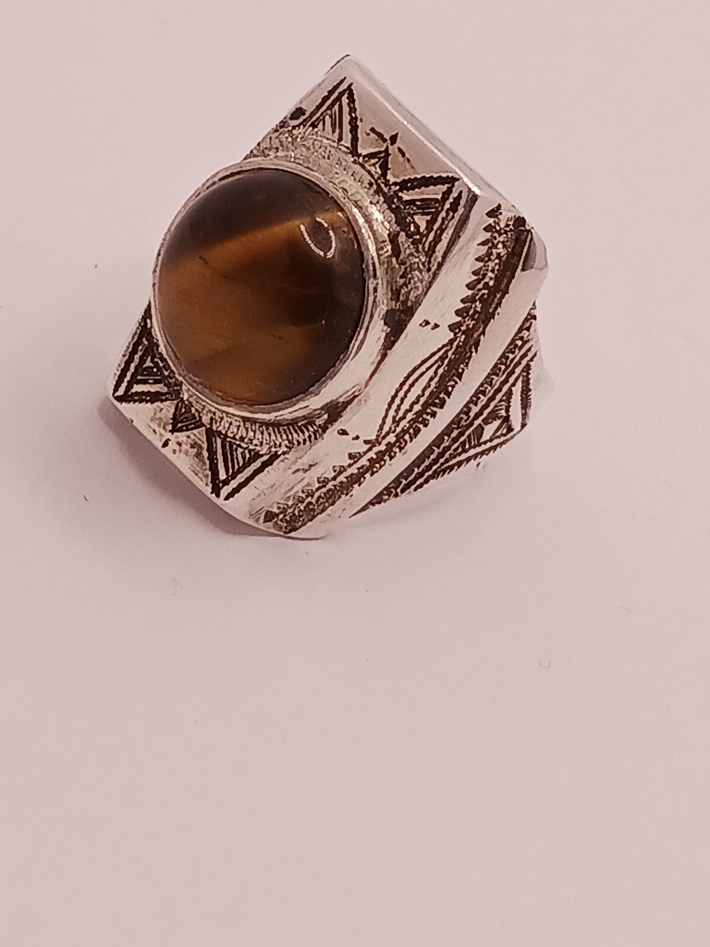 Bague touareg en argent massif