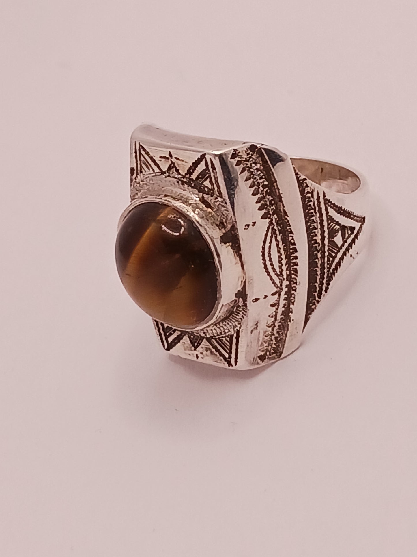 Bague touareg en argent massif