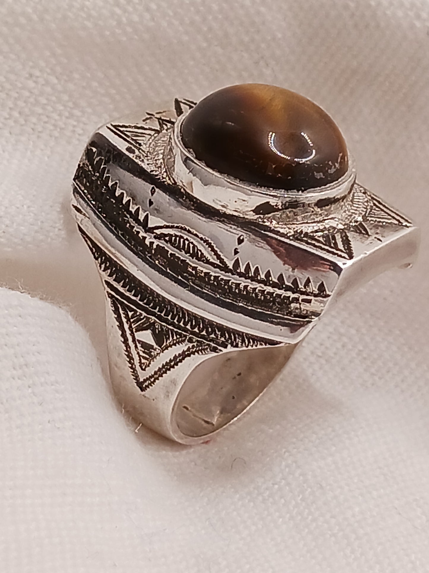 Bague touareg en argent massif