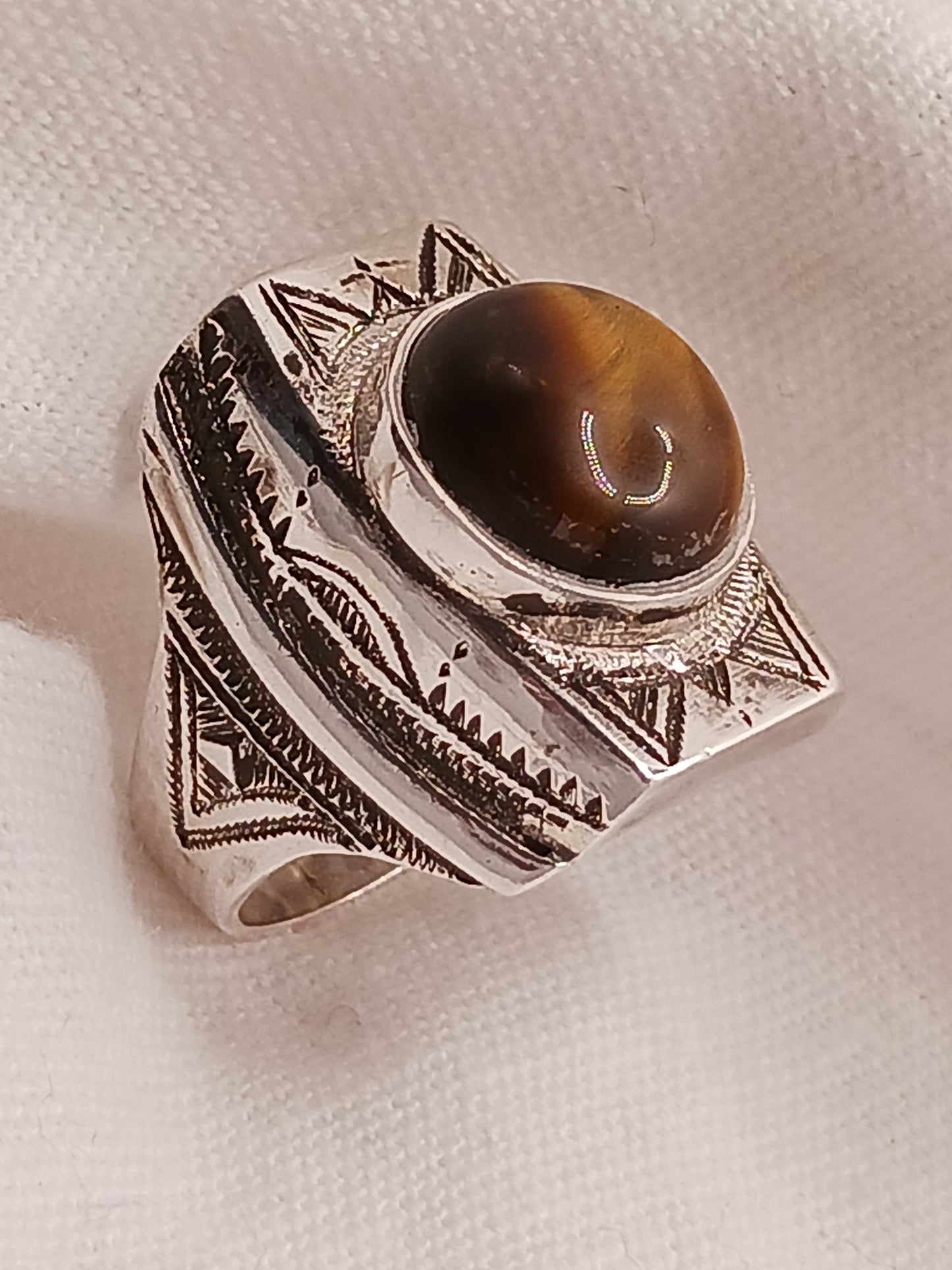 Bague touareg en argent massif