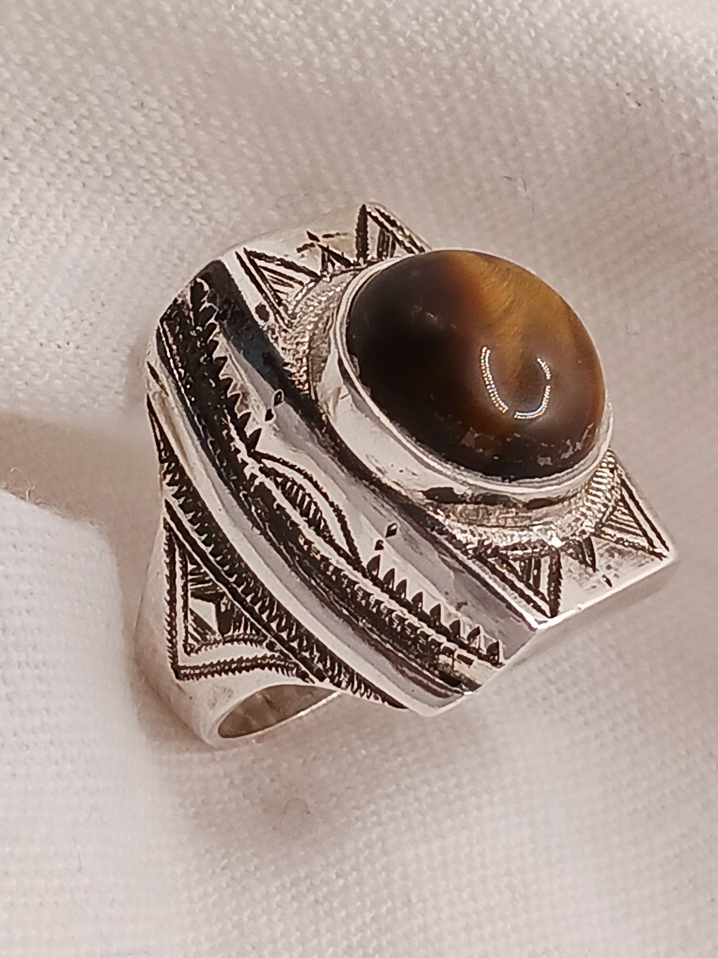 Bague touareg en argent massif