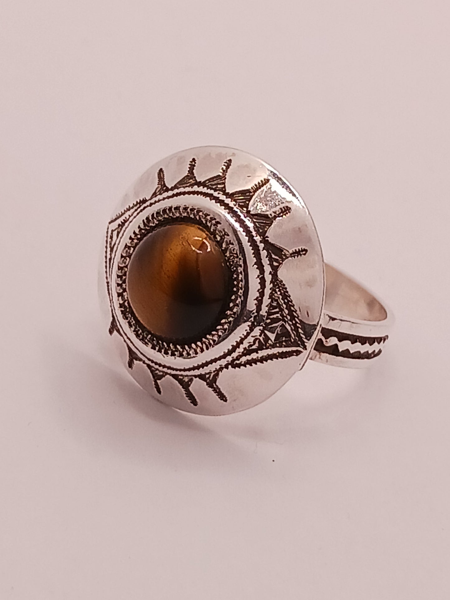 Bague touareg en argent massif