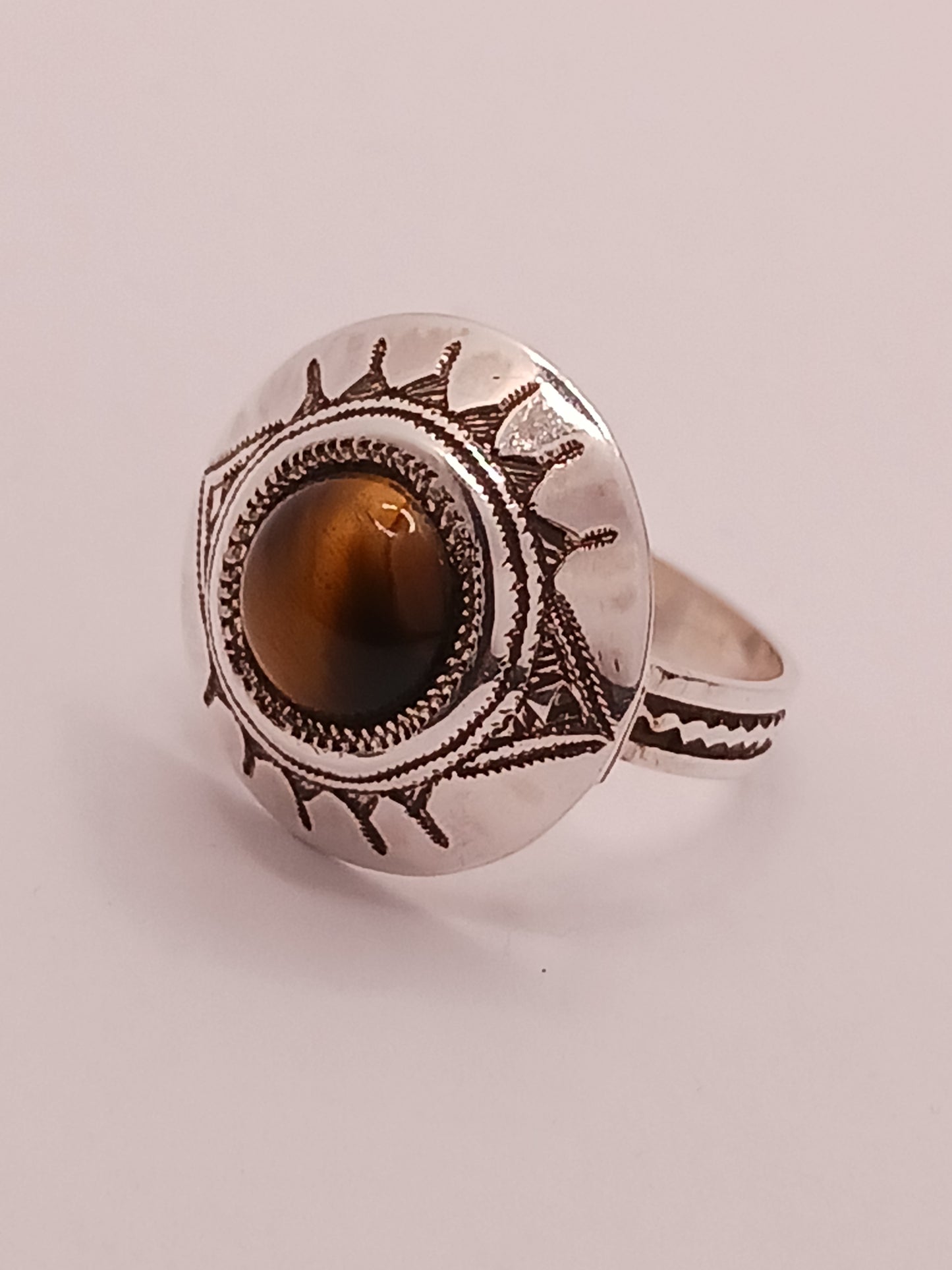 Bague touareg en argent massif